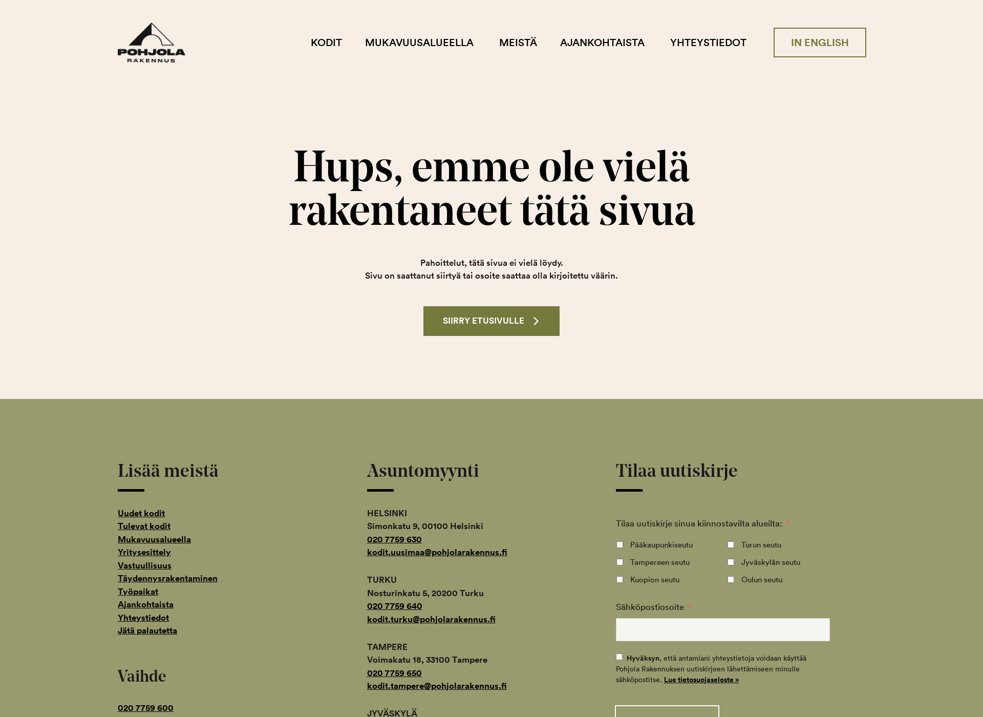 Screenshot for kuopionkippari.fi