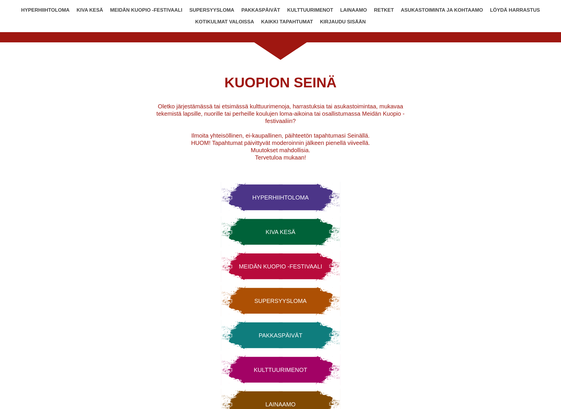 Screenshot for kuopionseinä.fi