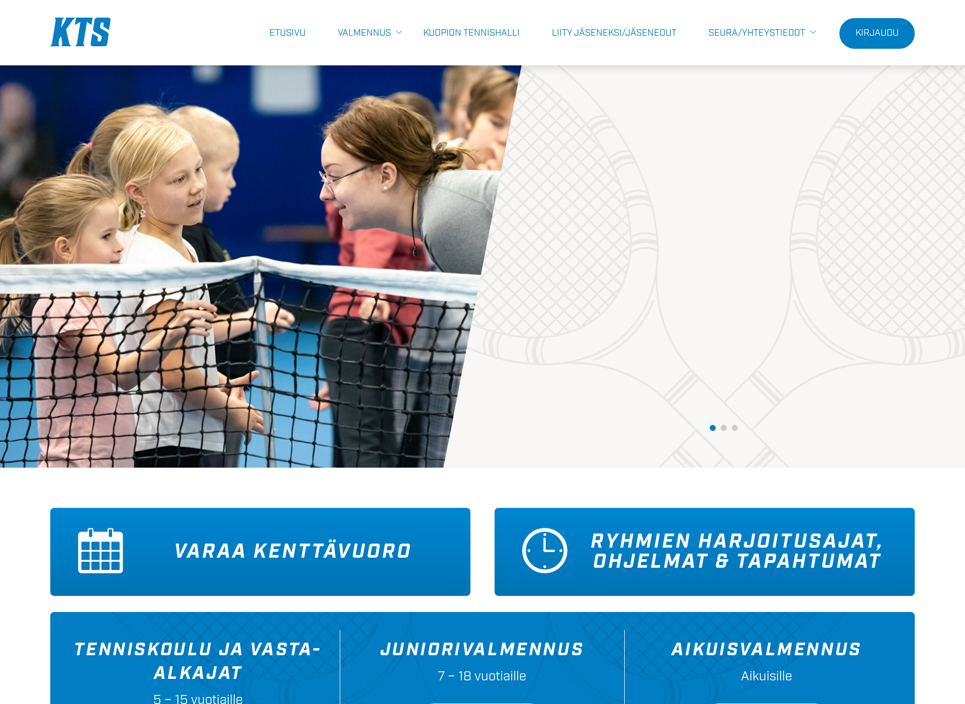 Screenshot for kuopiontennisseura.fi