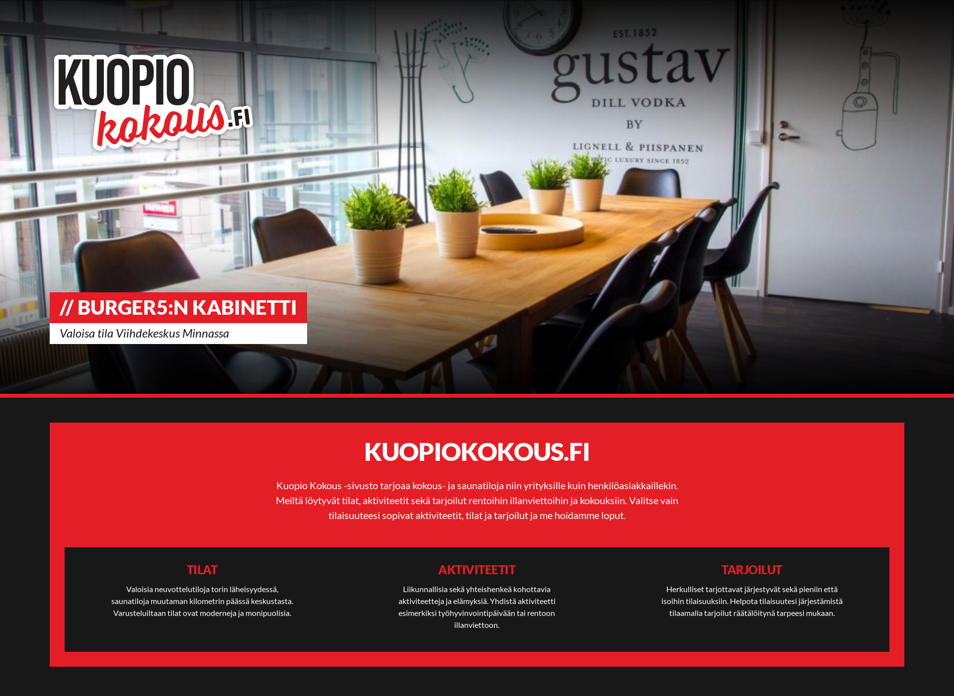 Screenshot for kuopiosauna.fi