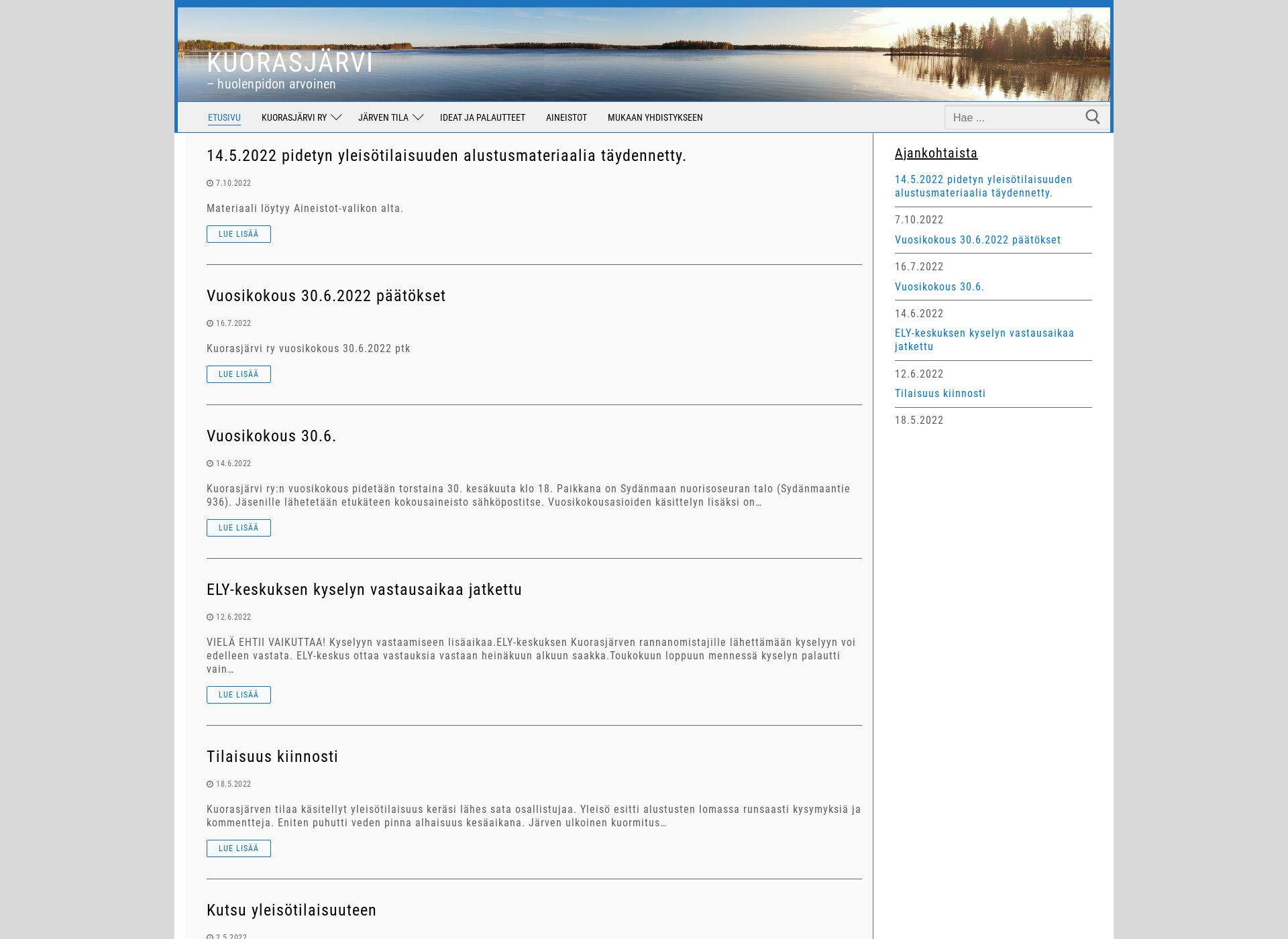 Screenshot for kuoras.fi