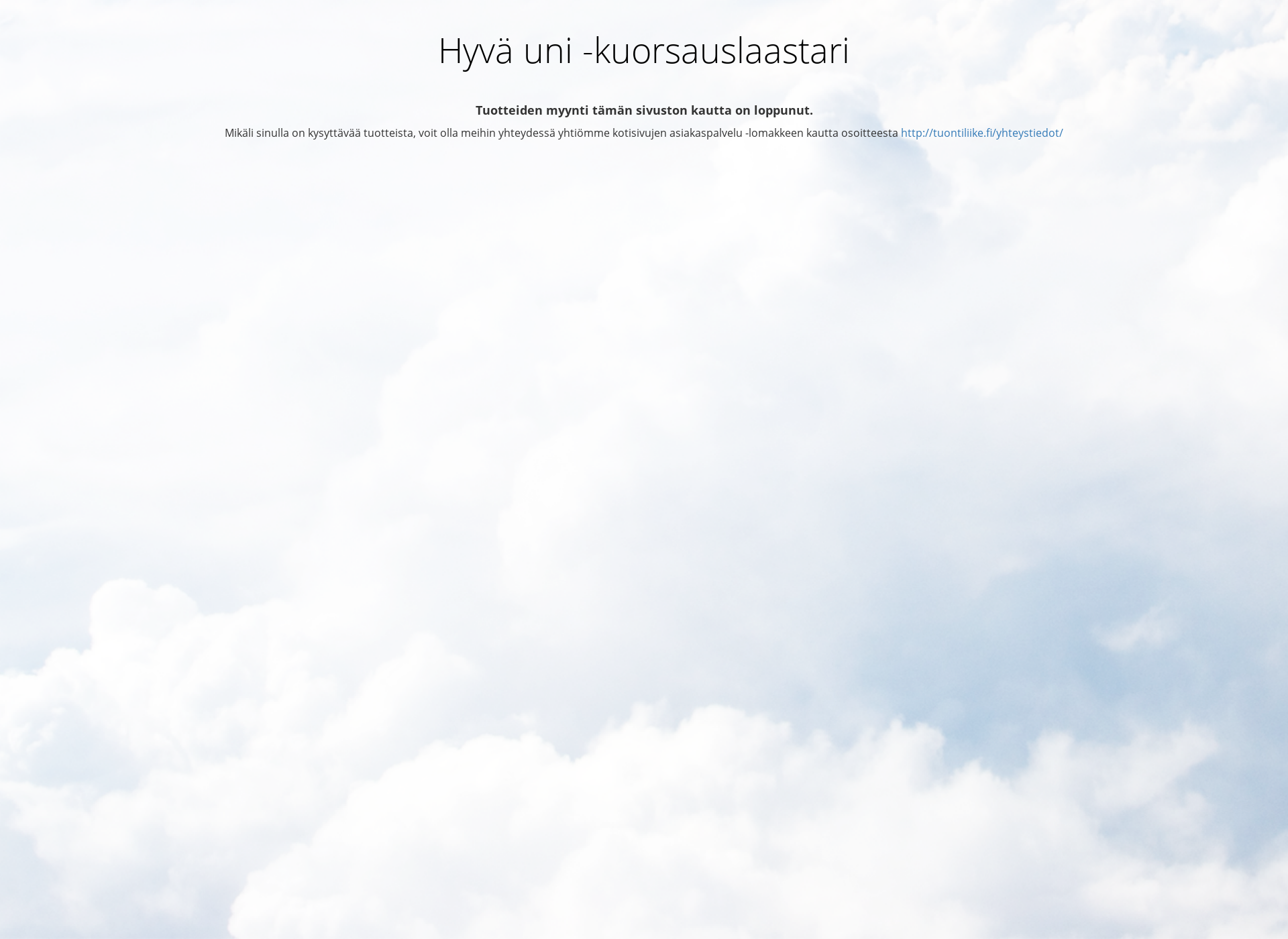 Skärmdump för kuorsauslaastari.fi