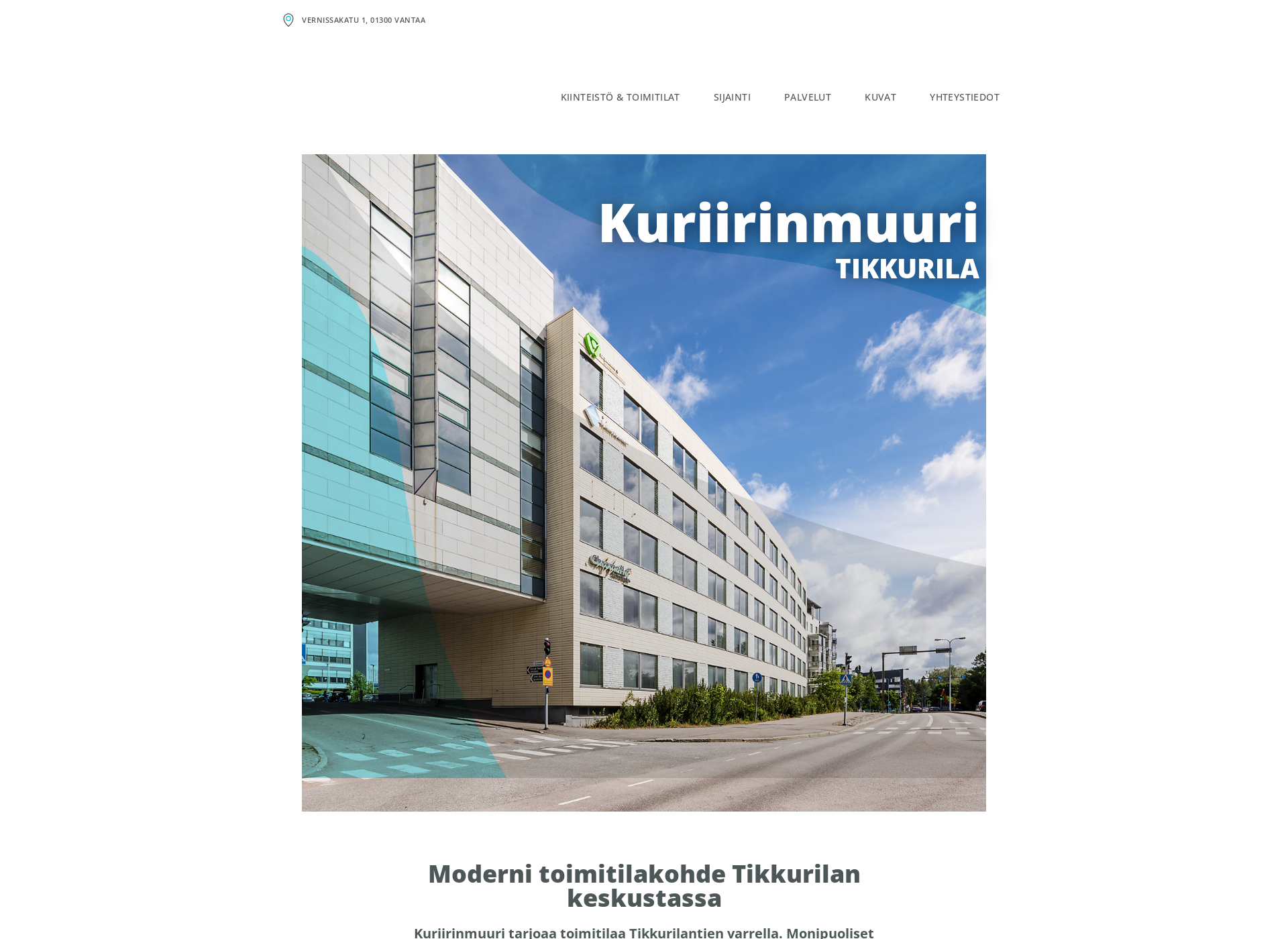 Skärmdump för kuriirinmuuri.fi