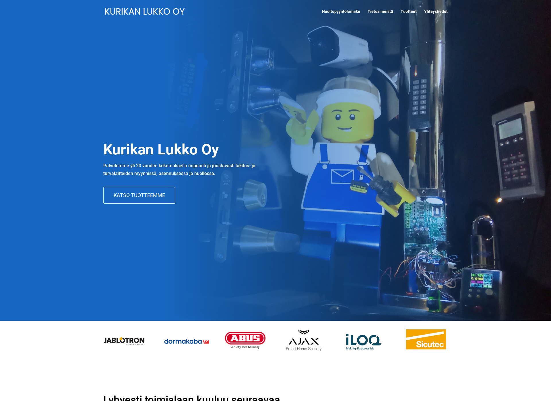 Screenshot for kurikanlukko.fi