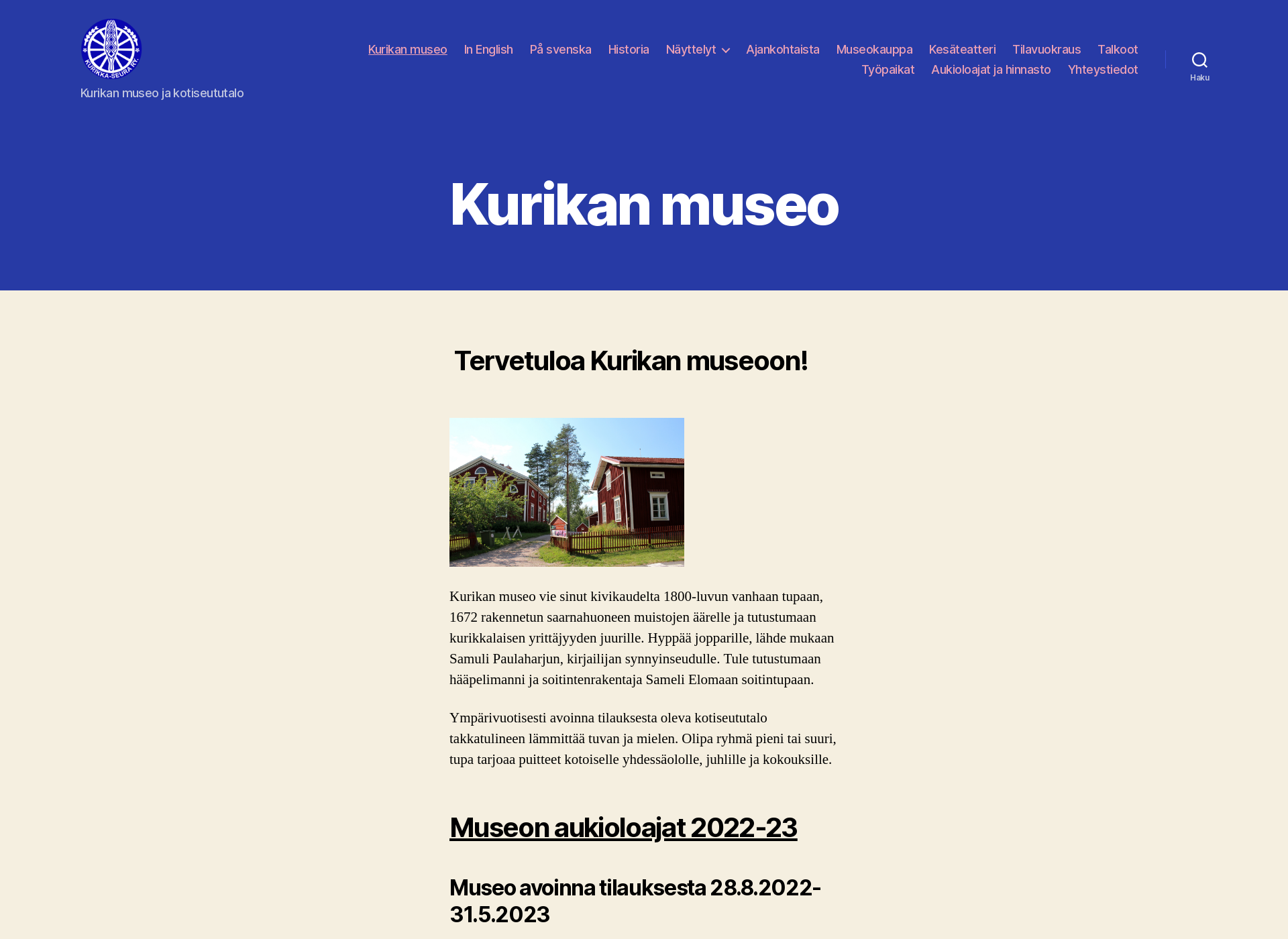 Screenshot for kurikka-seura.fi