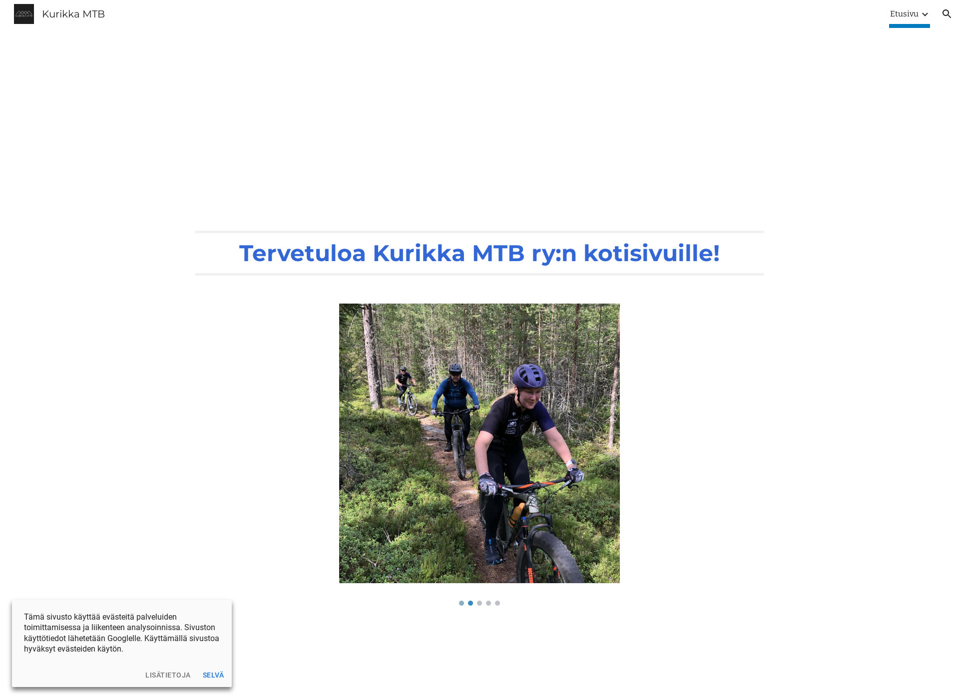 Screenshot for kurikkamtb.fi