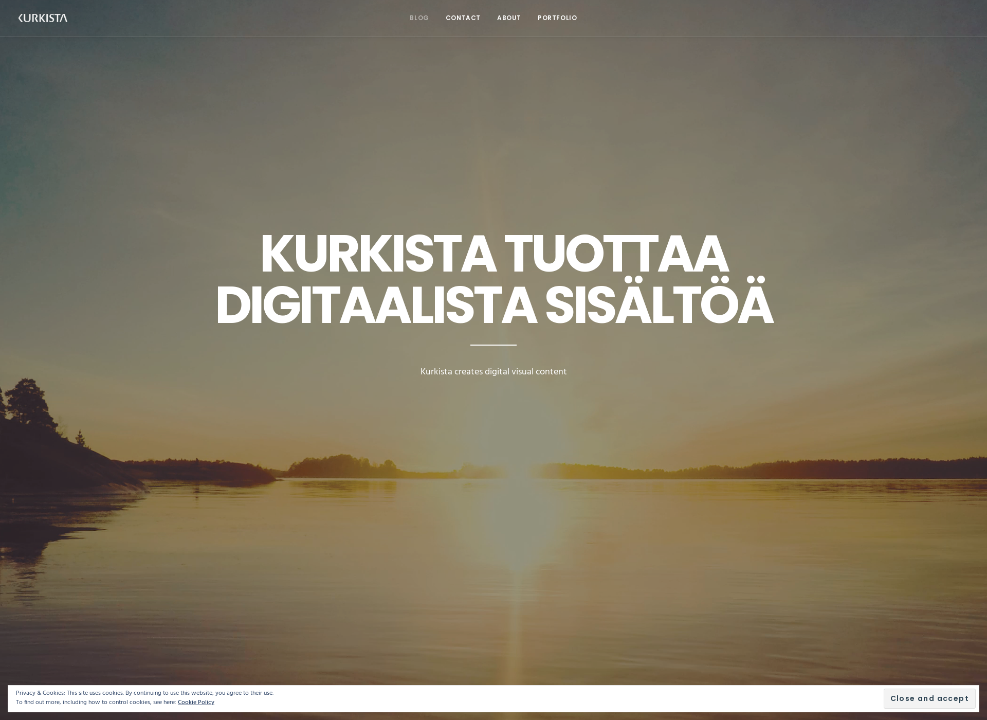 Skärmdump för kurkista.fi