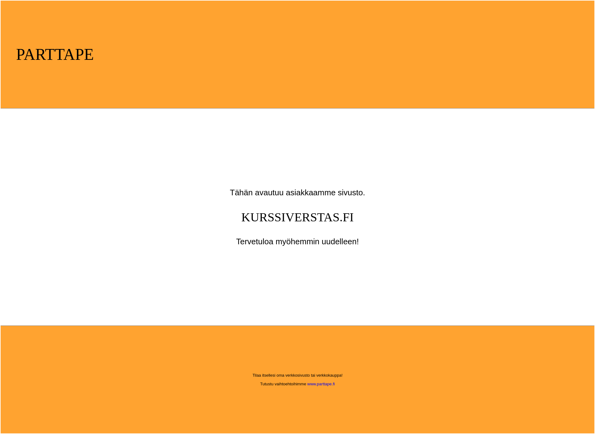 Screenshot for kurssiverstas.fi