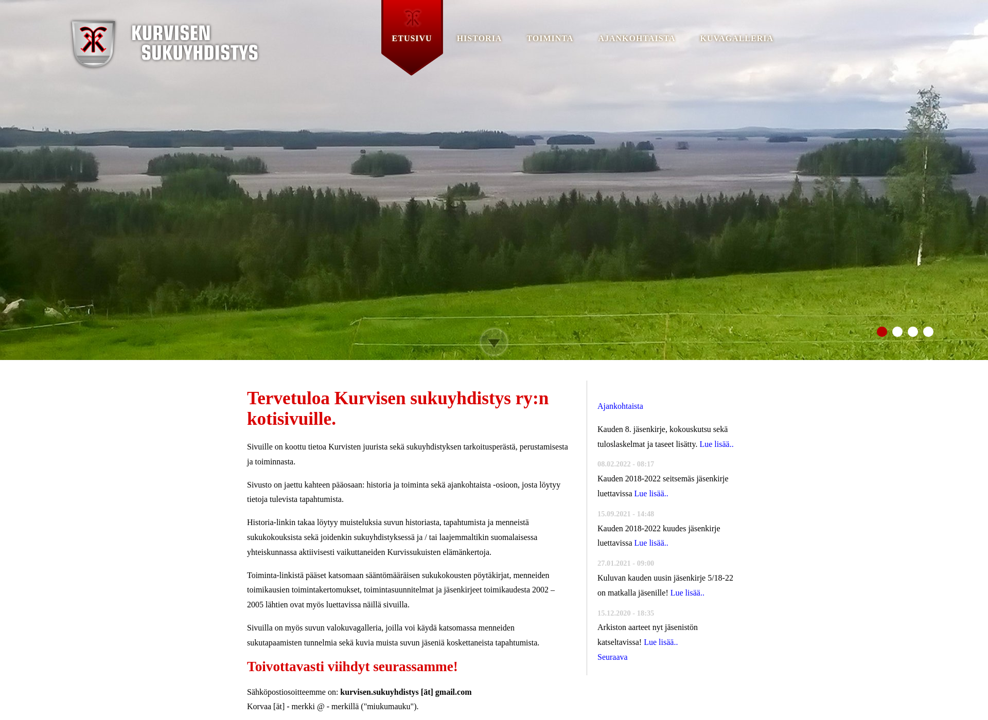 Screenshot for kurvisensukuyhdistys.fi