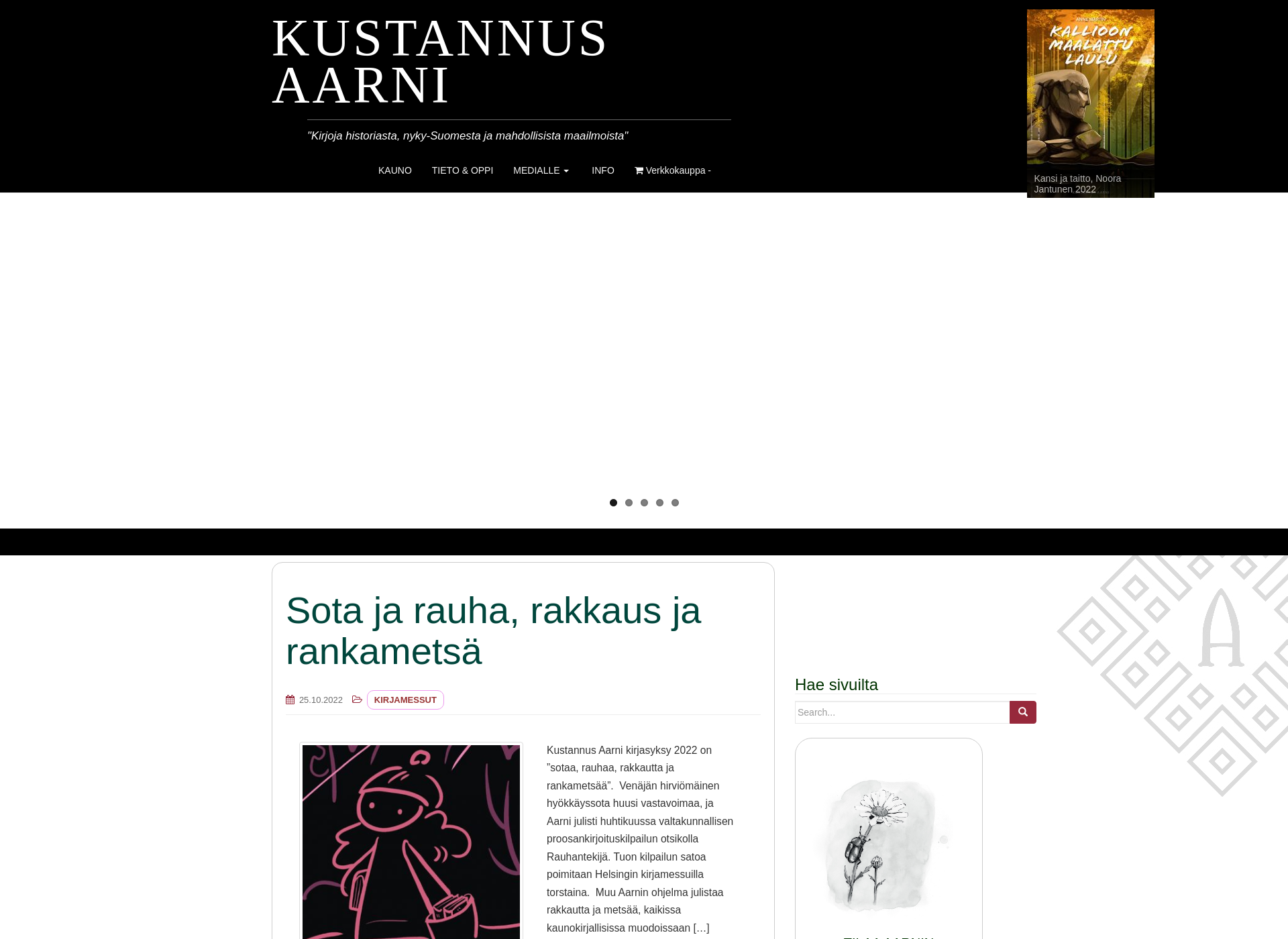Screenshot for kustannusaarni.fi