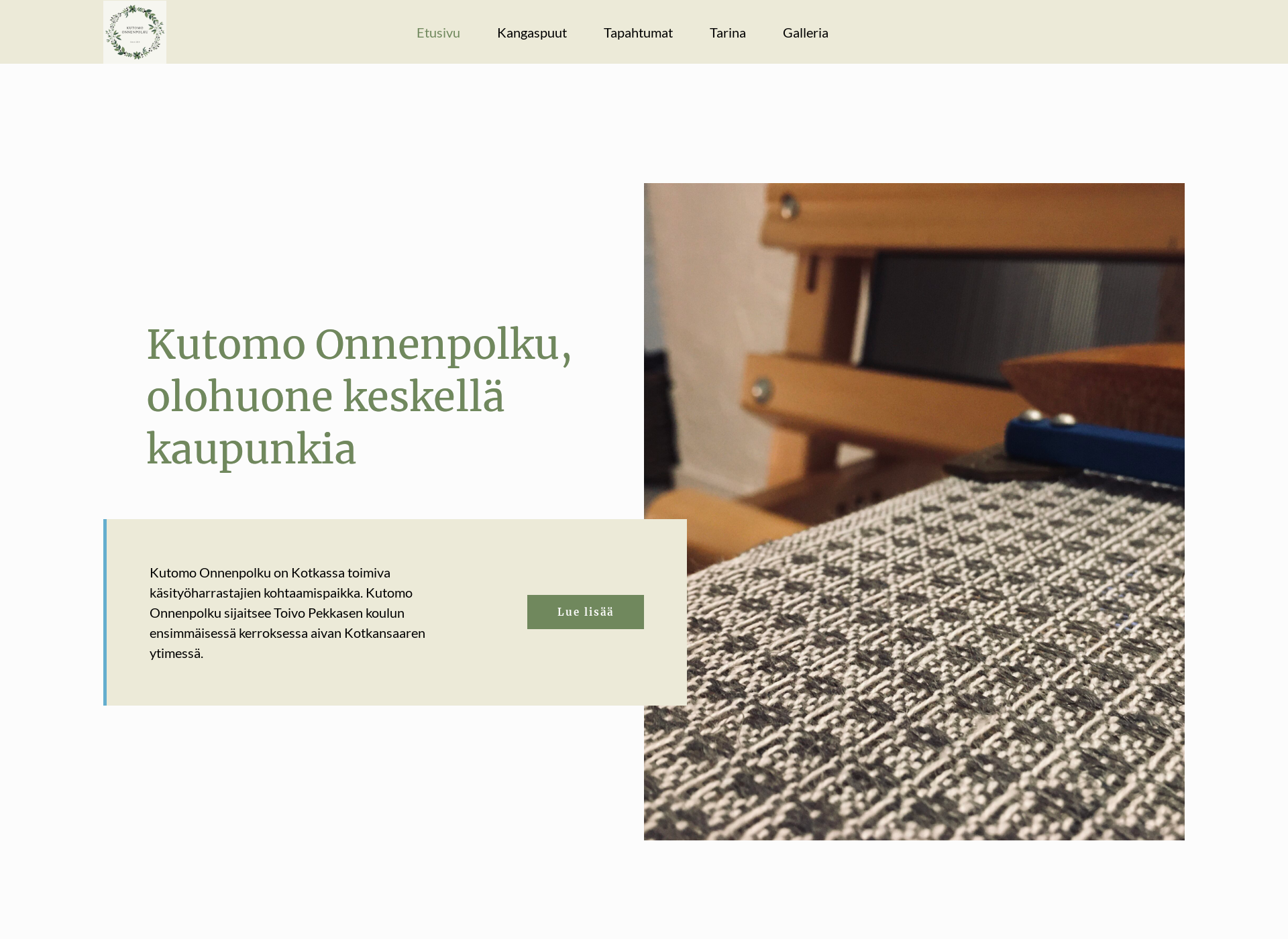 Screenshot for kutomoonnenpolku.fi