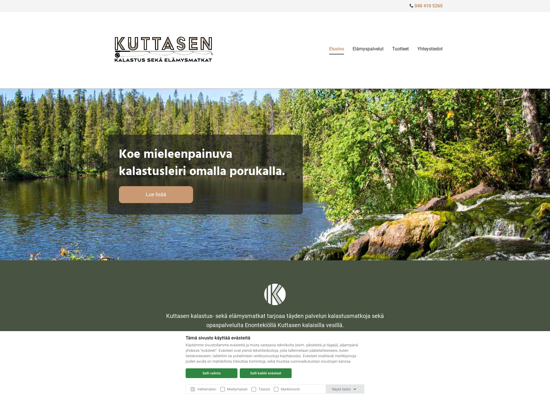 Screenshot for kuttasenelamysmatkat.fi