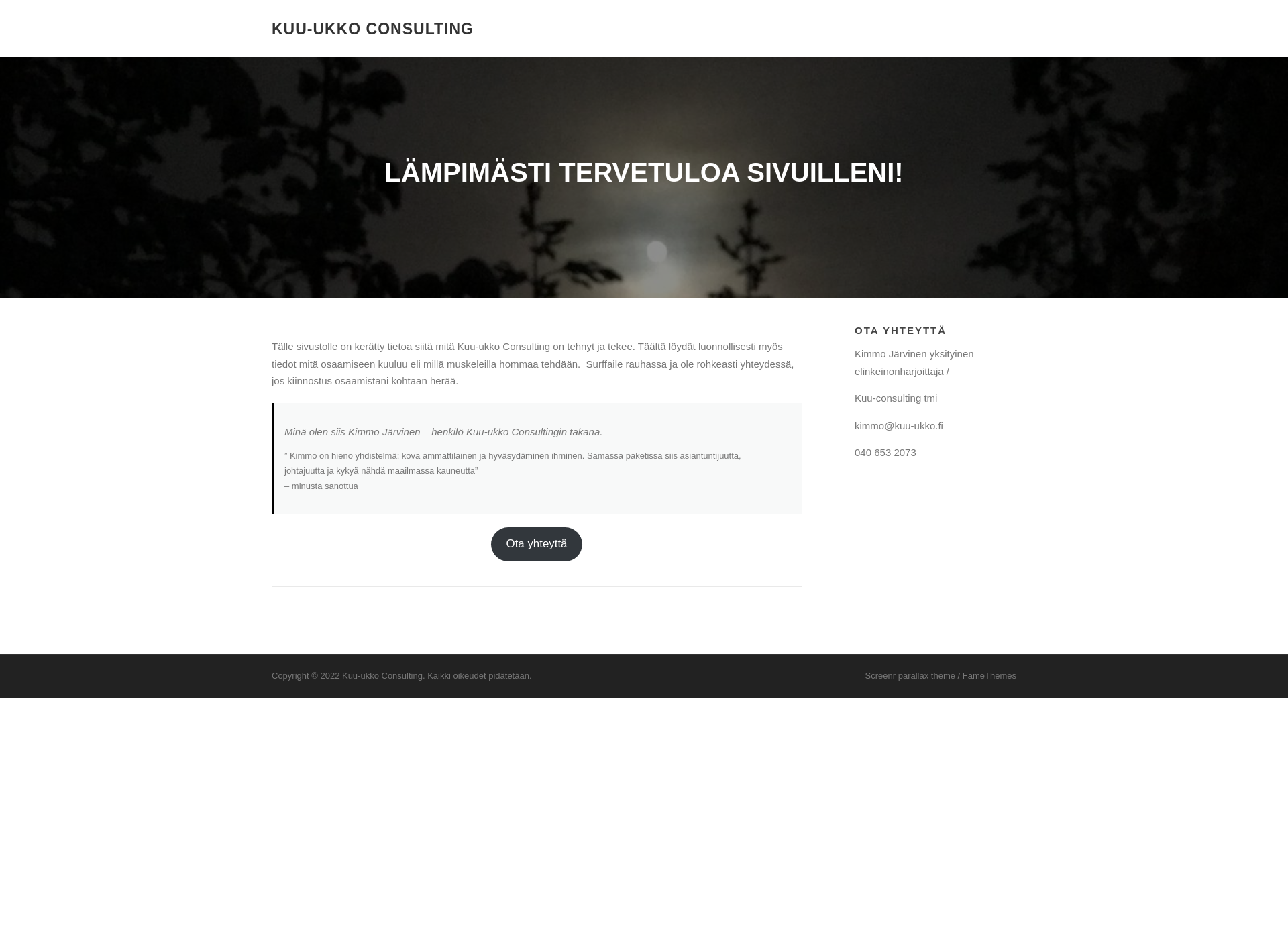 Screenshot for kuu-ukko.fi