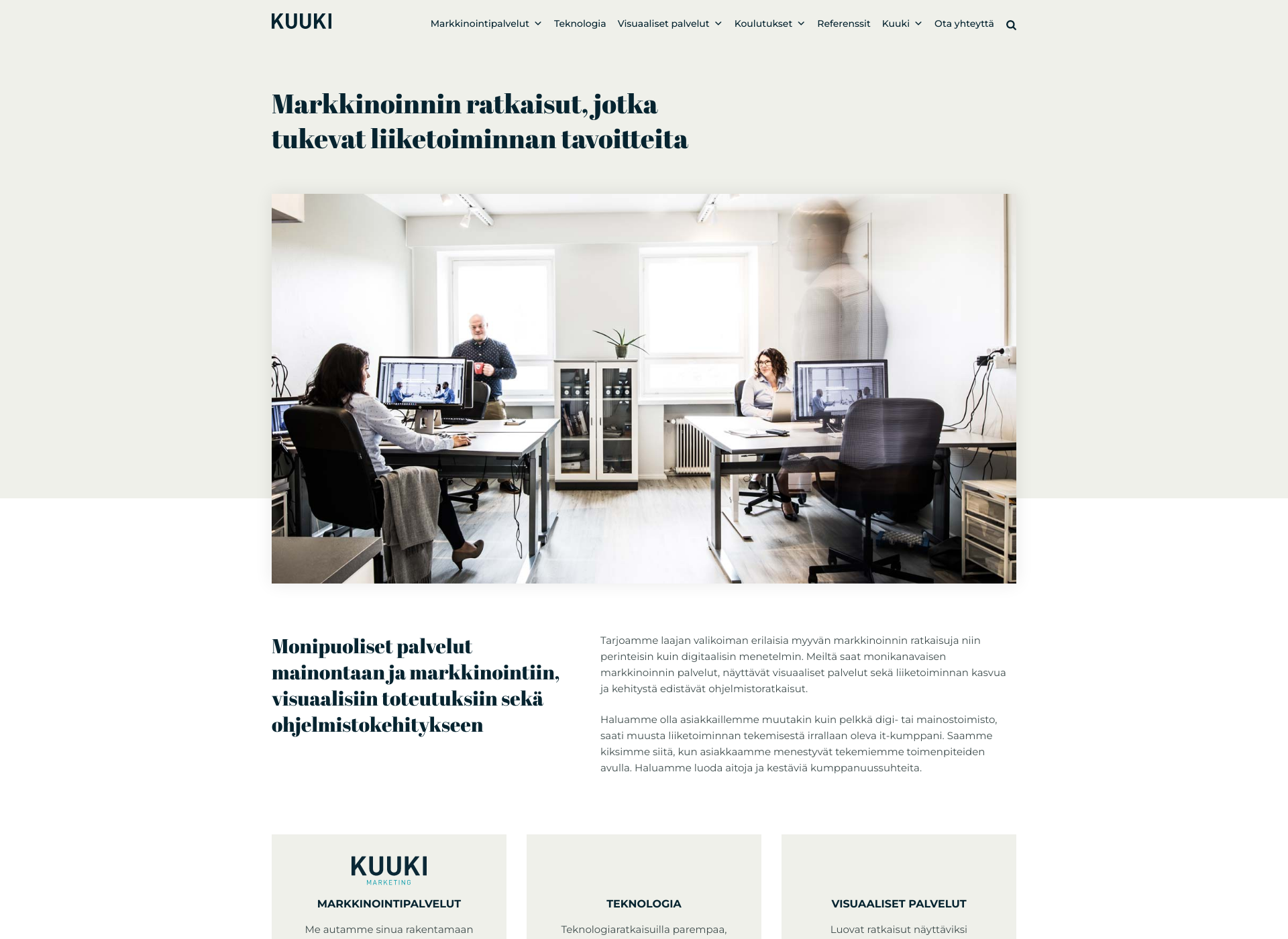 Screenshot for kuuki.fi