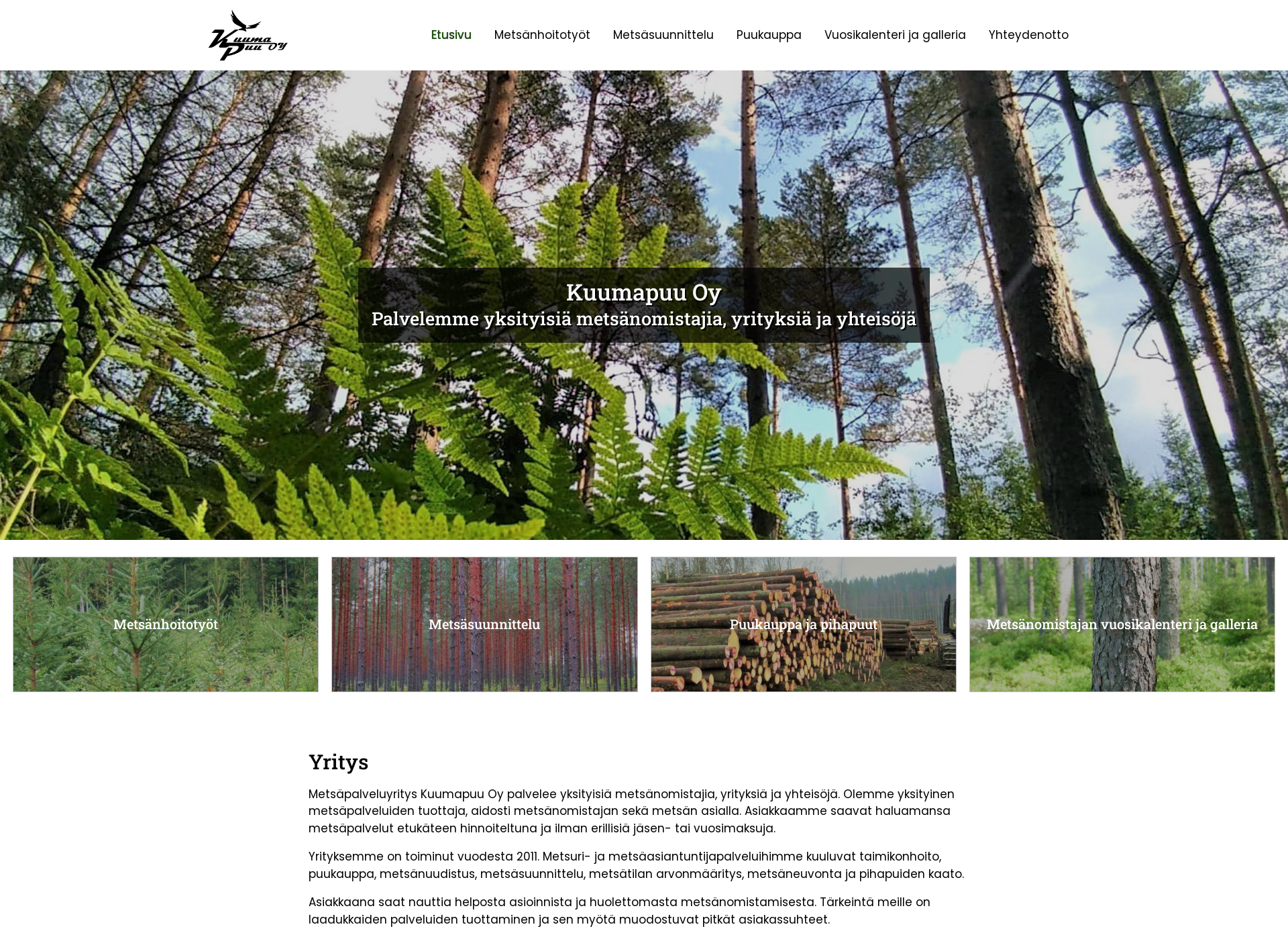 Screenshot for kuumapuu.fi
