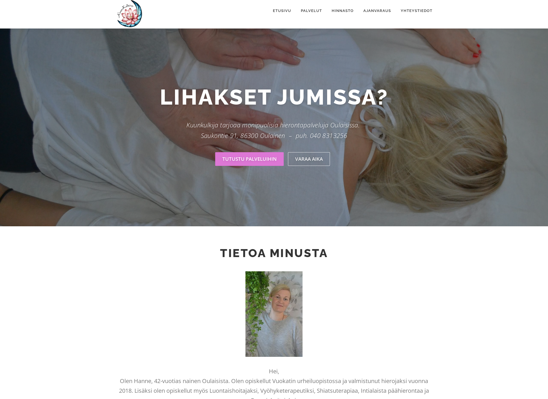 Screenshot for kuunkulkija.fi