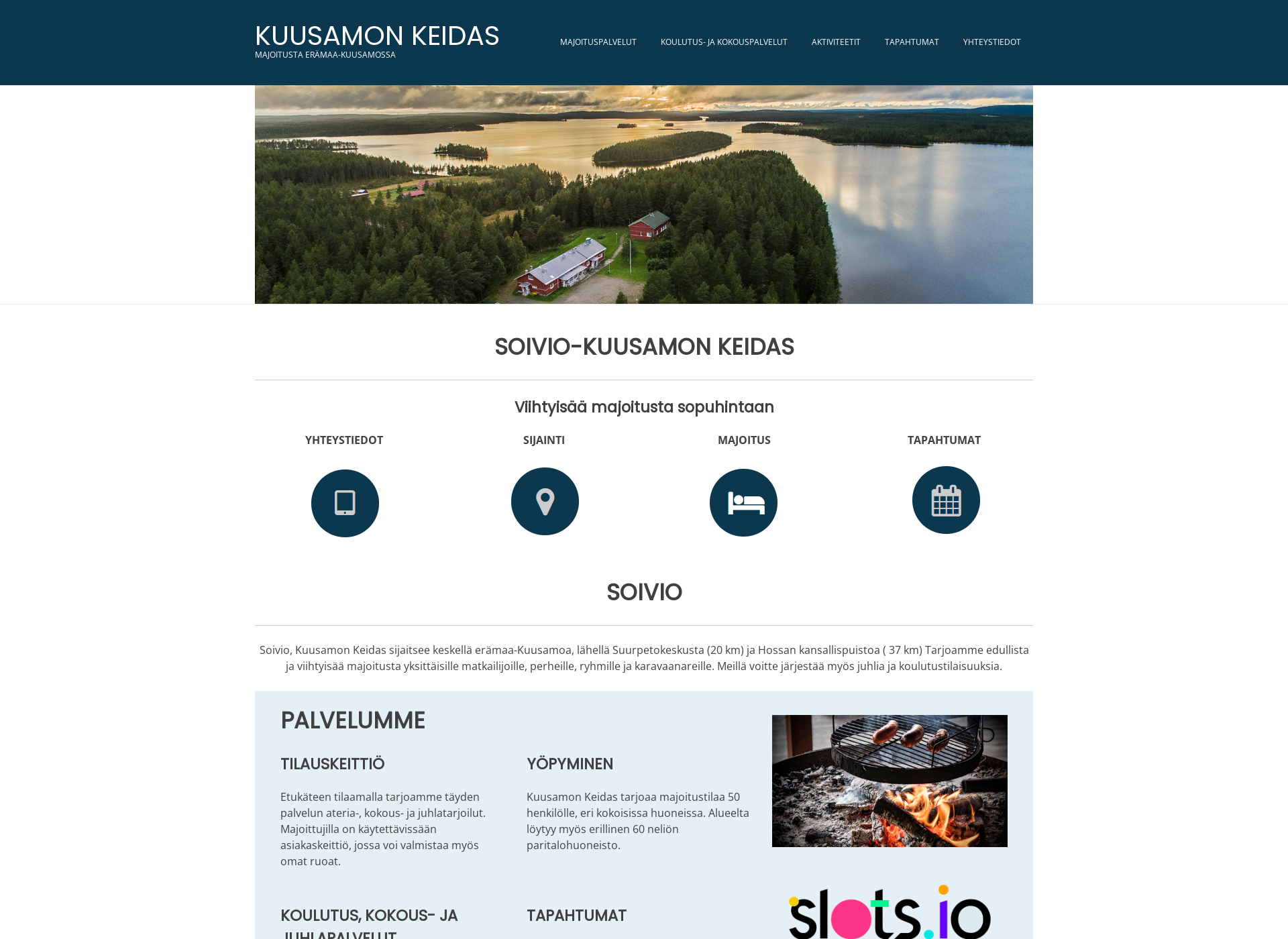 Screenshot for kuusamonkeidas.fi