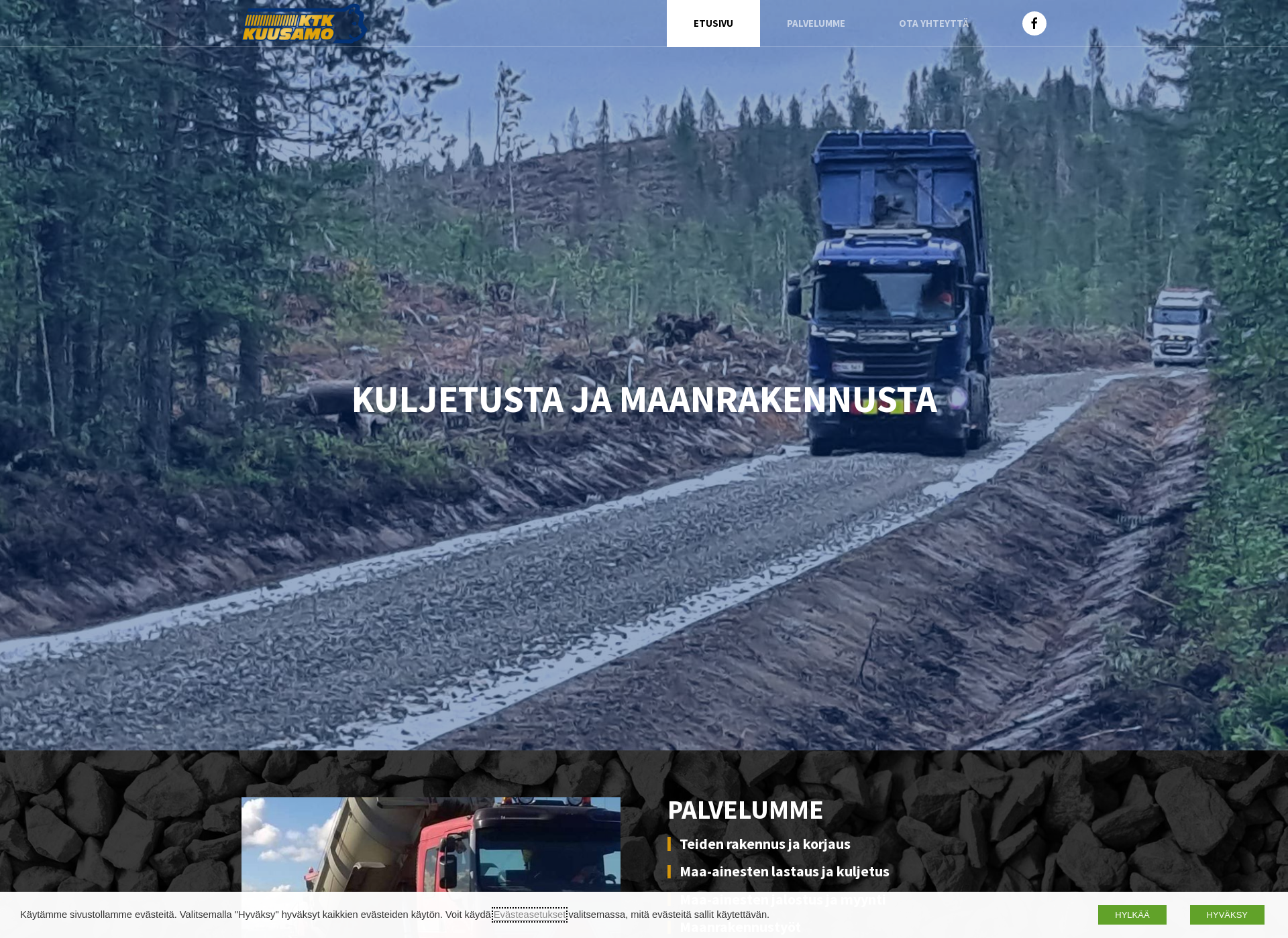 Screenshot for kuusamonktk.fi