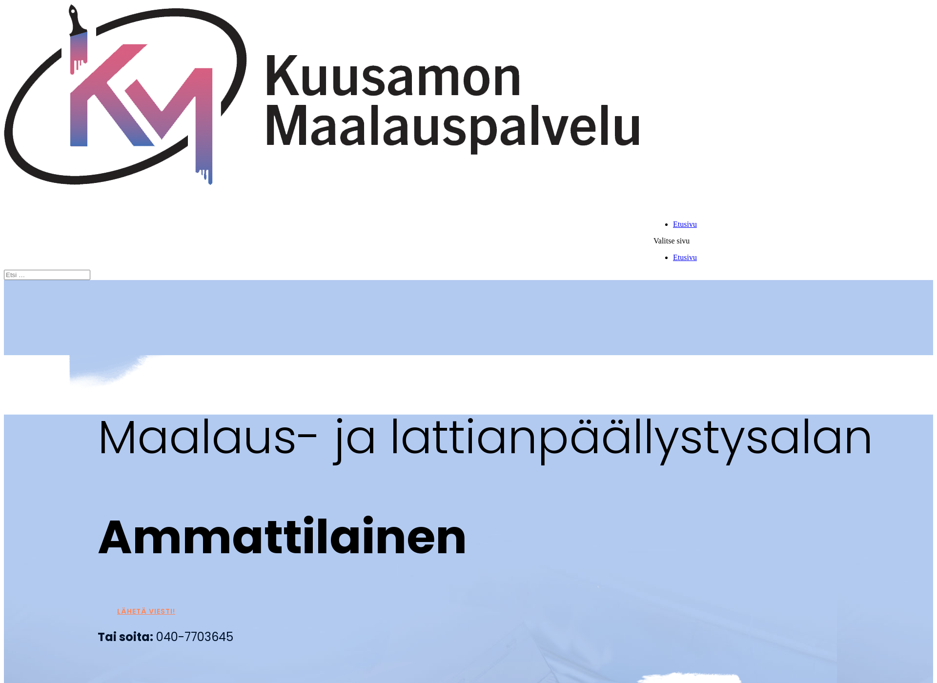 Screenshot for kuusamonmaalaus.fi
