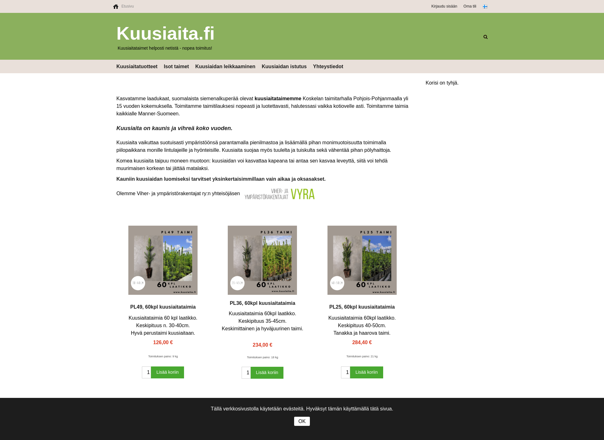 Screenshot for kuusiaita.fi