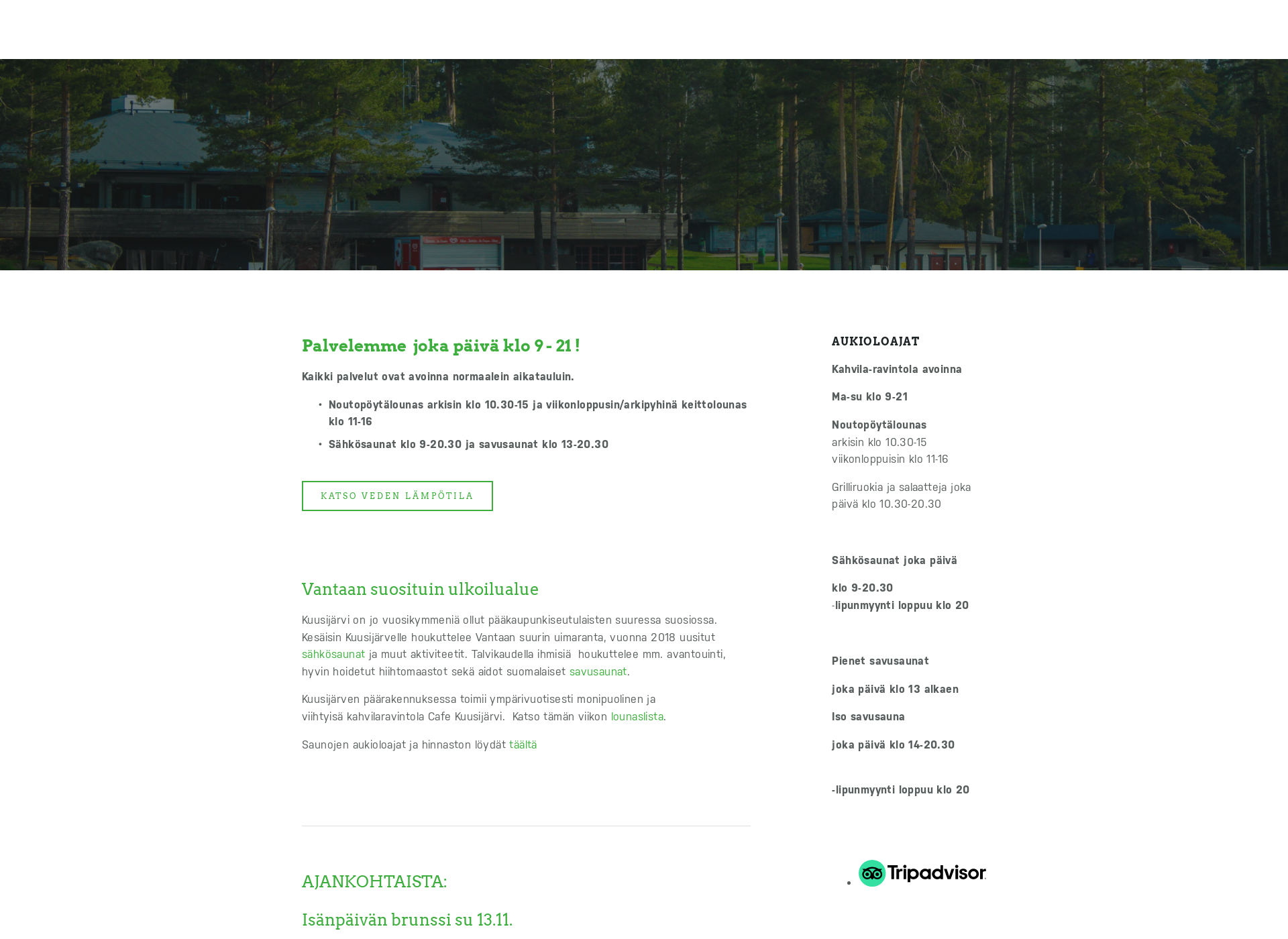Screenshot for kuusijärvi.fi