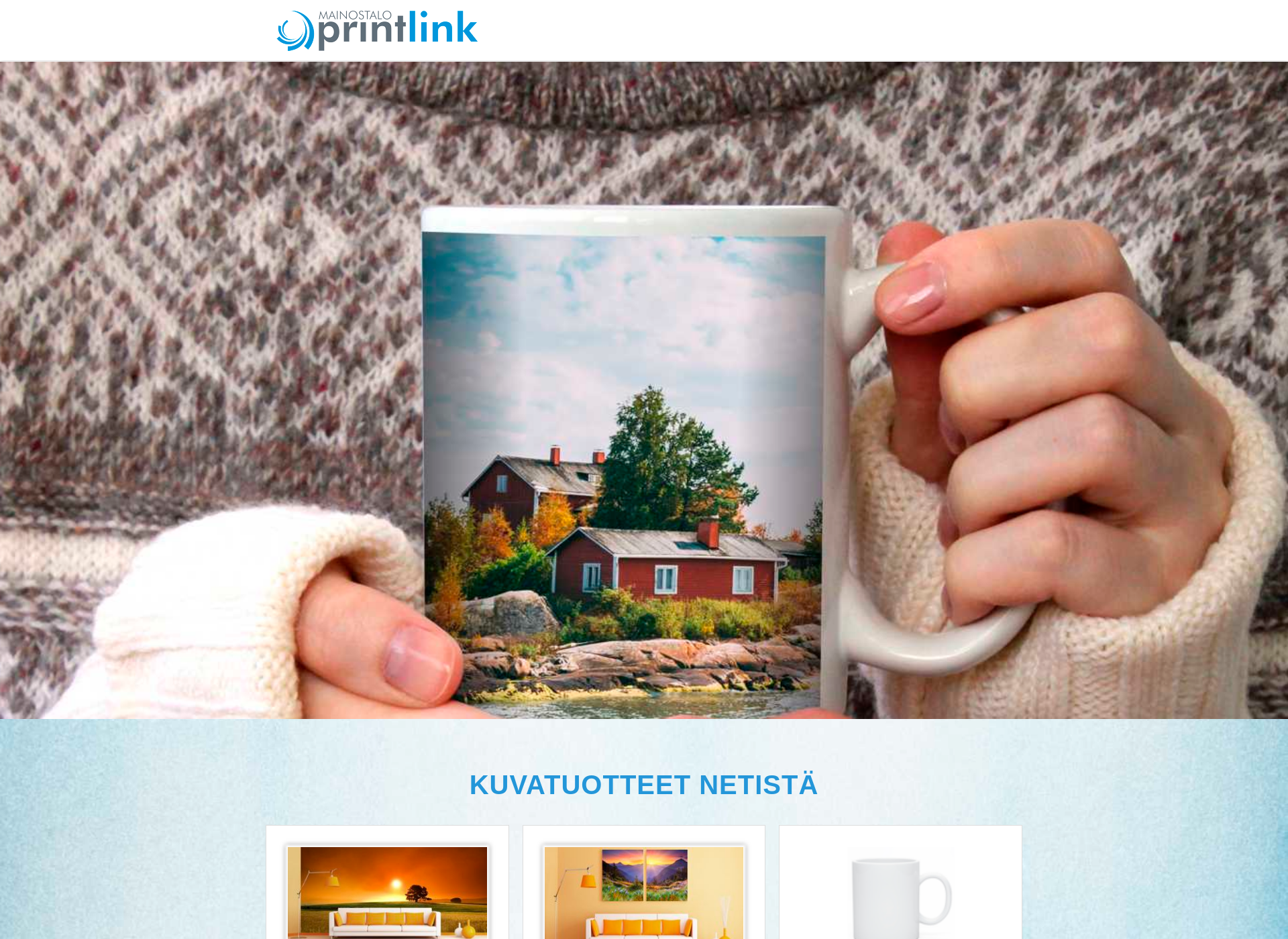 Screenshot for kuvalahjaksi.fi