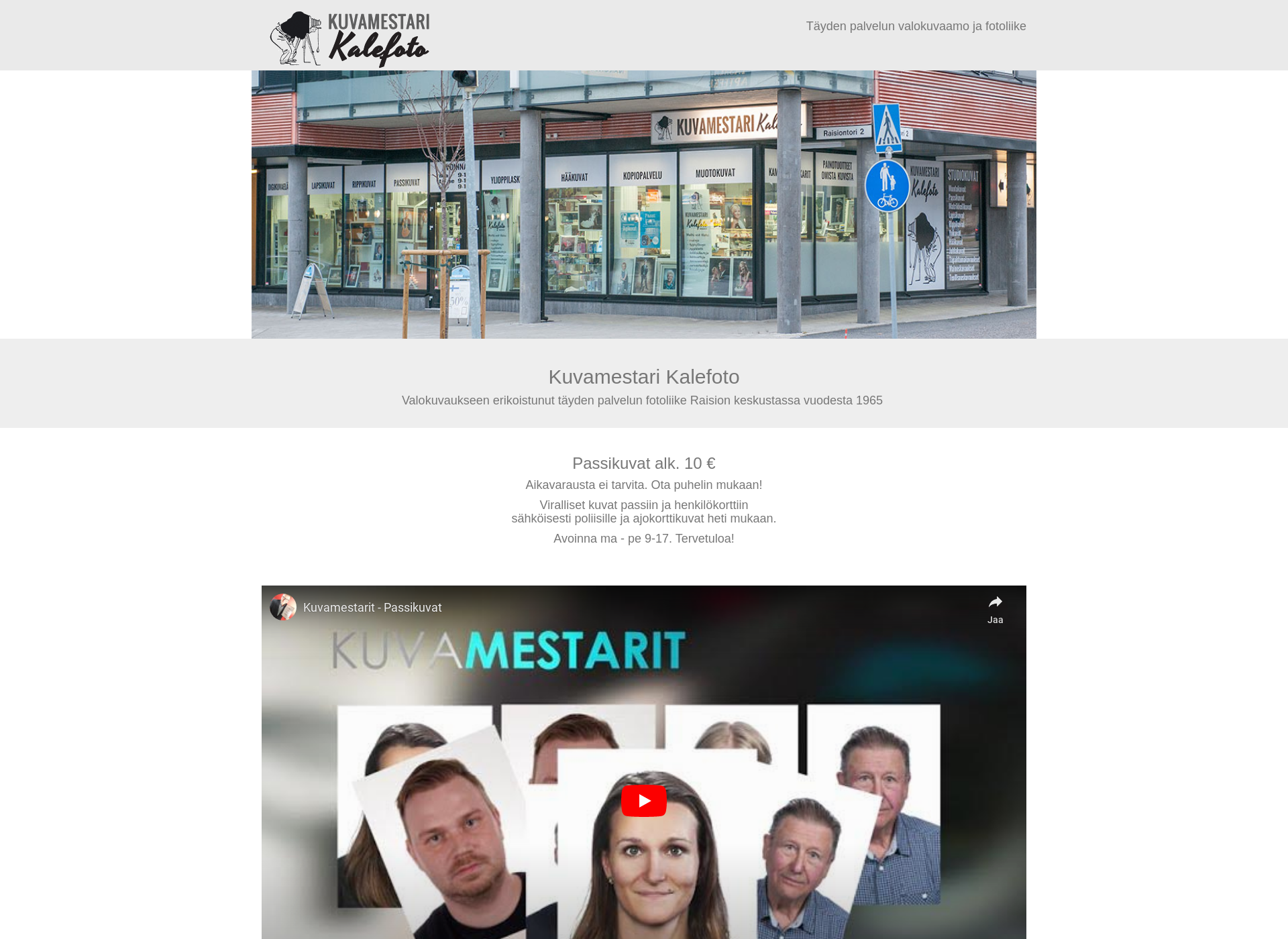 Screenshot for kuvamestari.fi