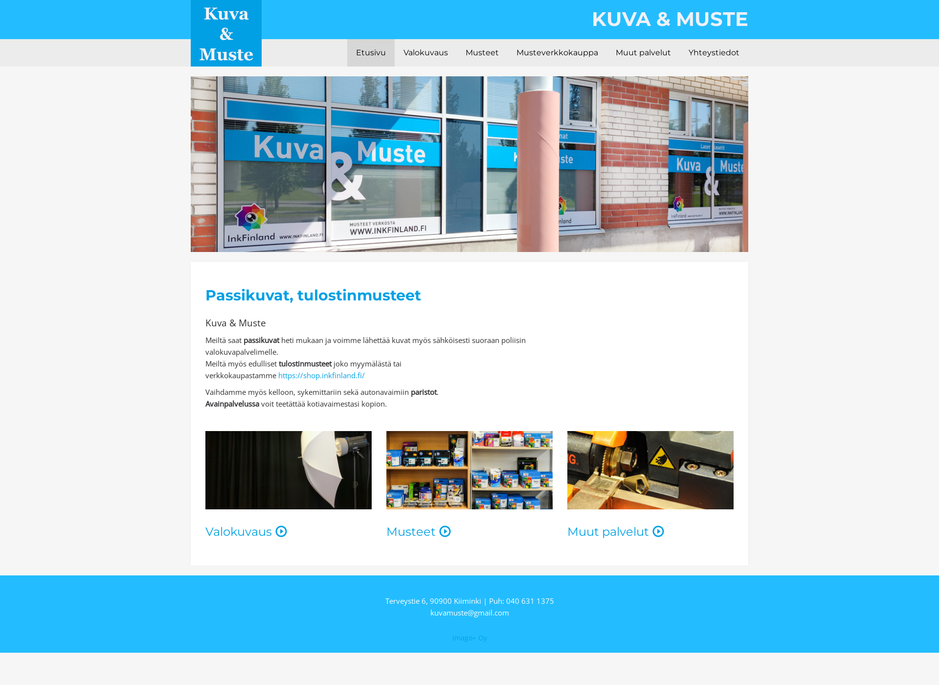 Screenshot for kuvamuste.fi