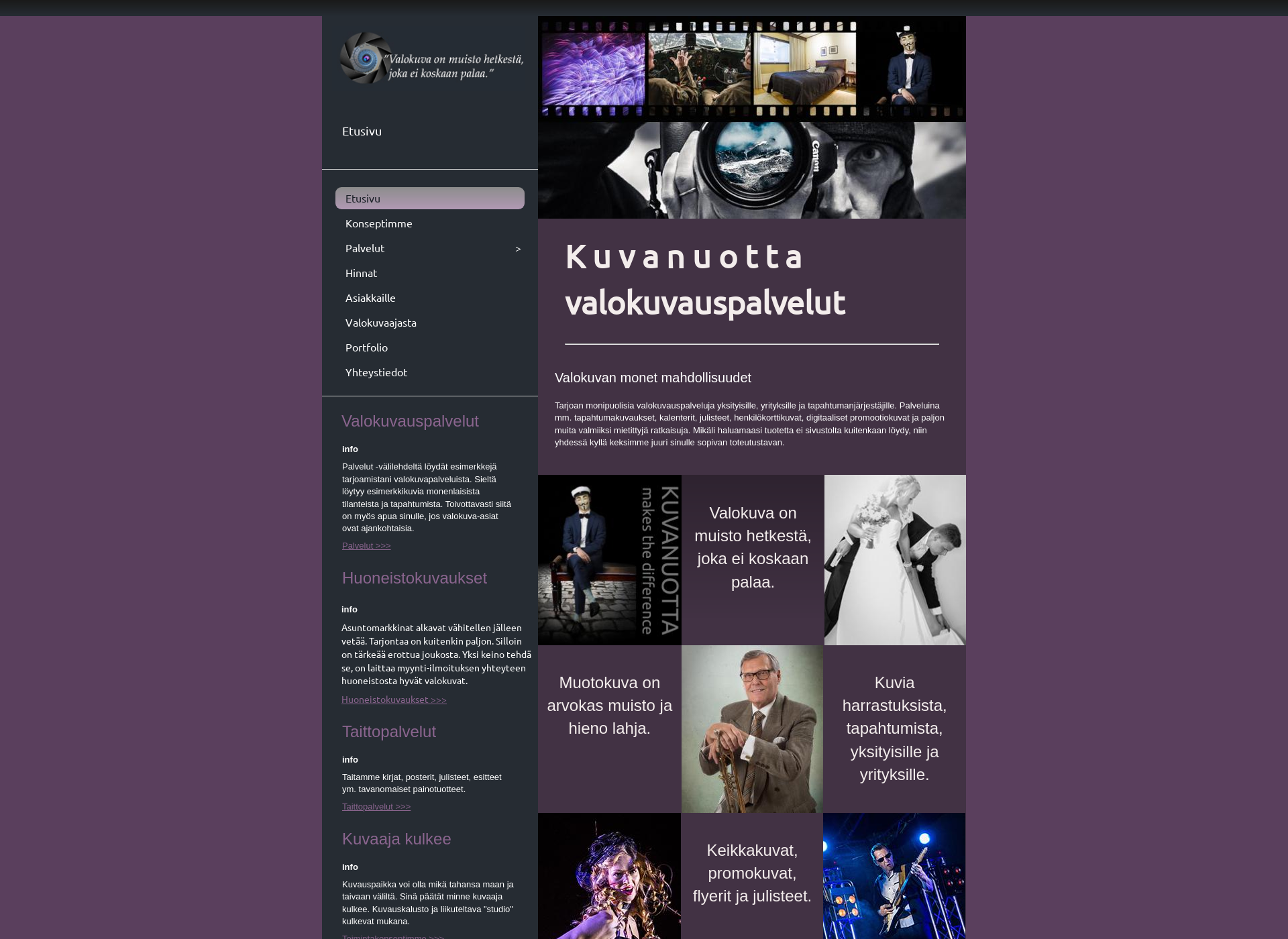 Screenshot for kuvanuotta.fi