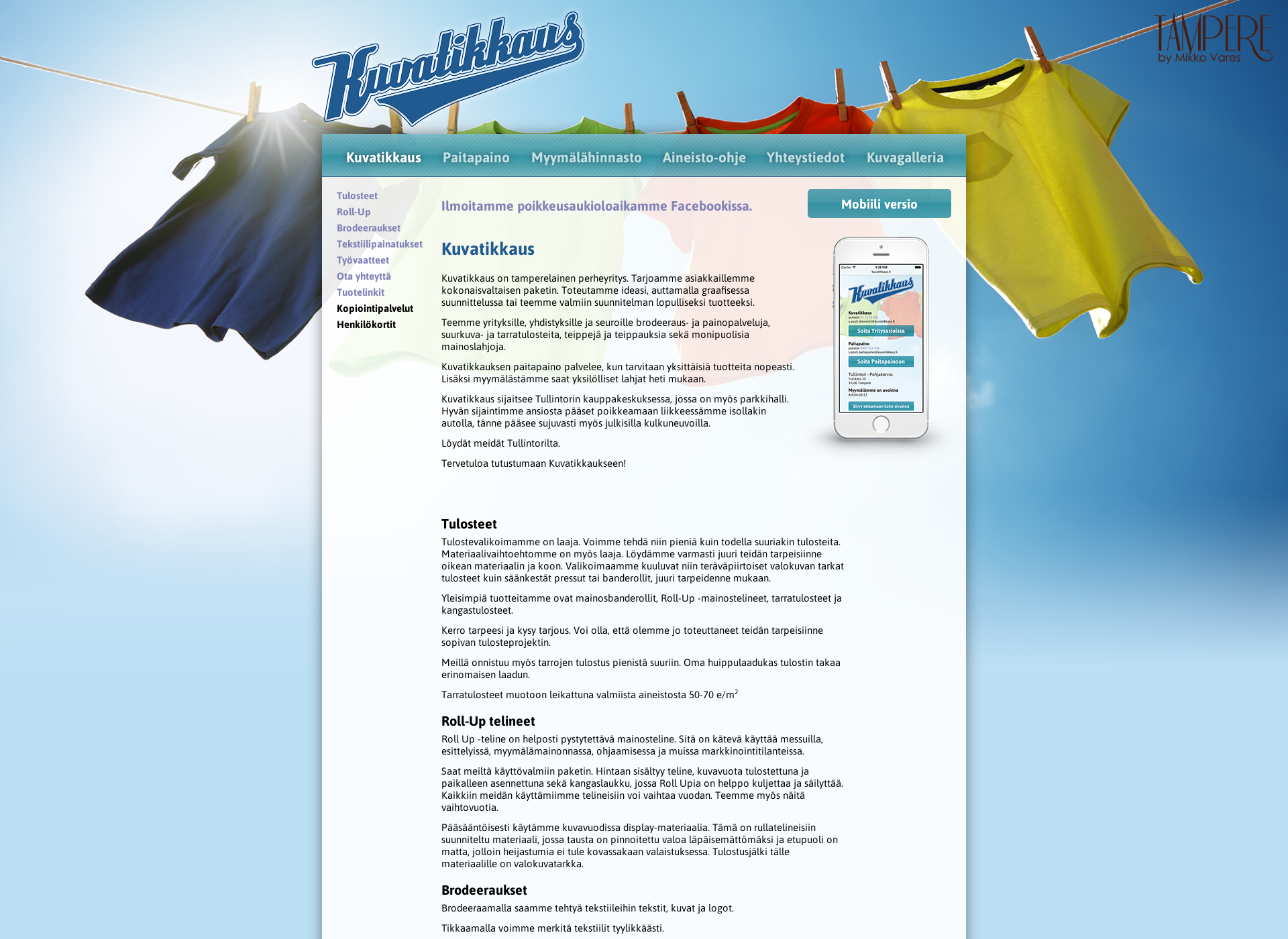 Screenshot for kuvatikkaus.fi