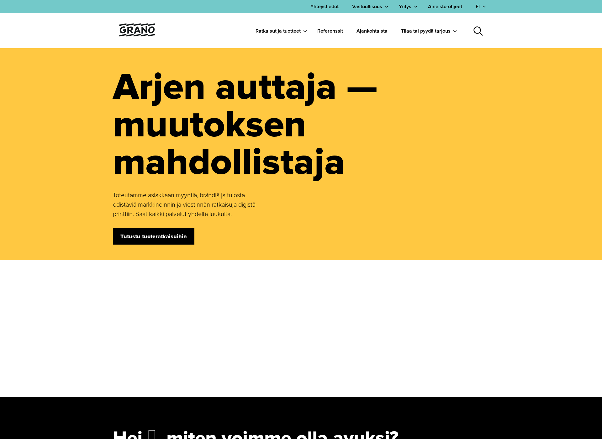 Skärmdump för kuvatseinälle.fi