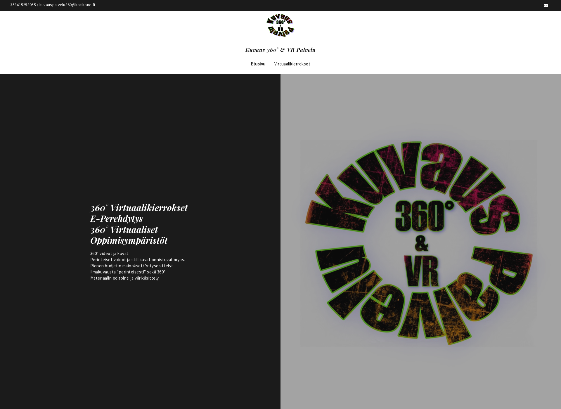 Screenshot for kuvaus360vrpalvelu.fi