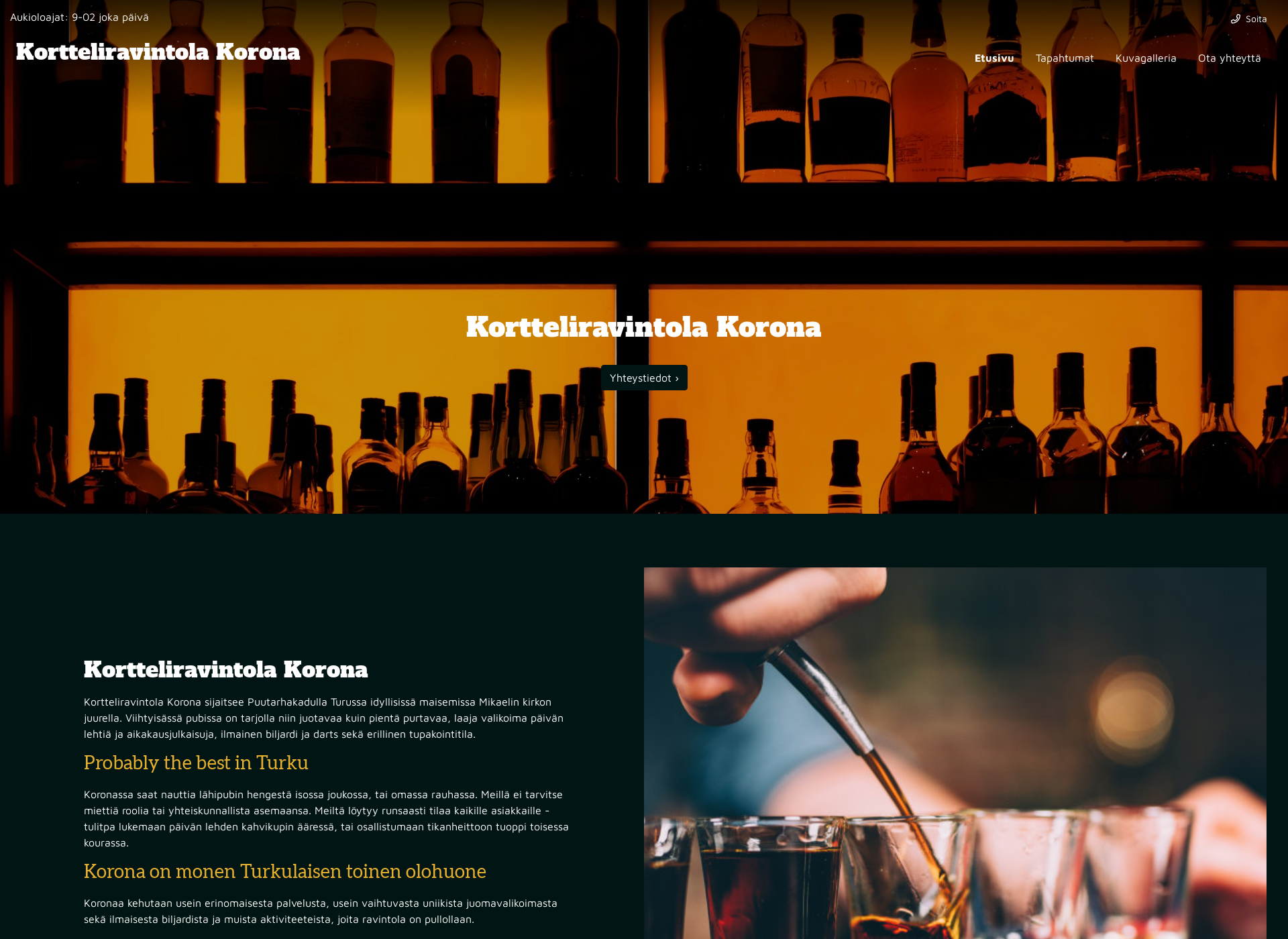 Screenshot for kv-ravintolat.fi