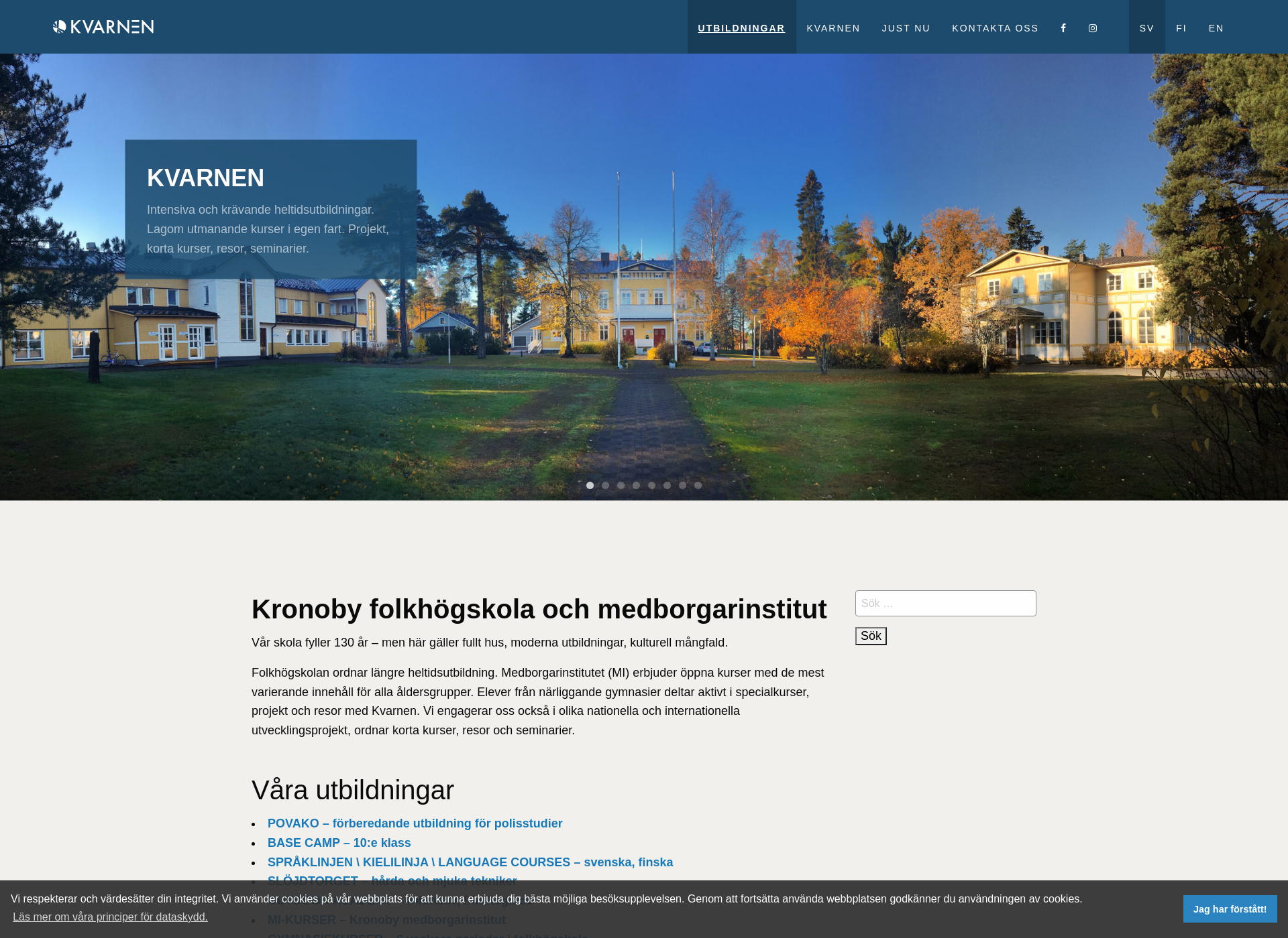 Screenshot for kvarnen.fi
