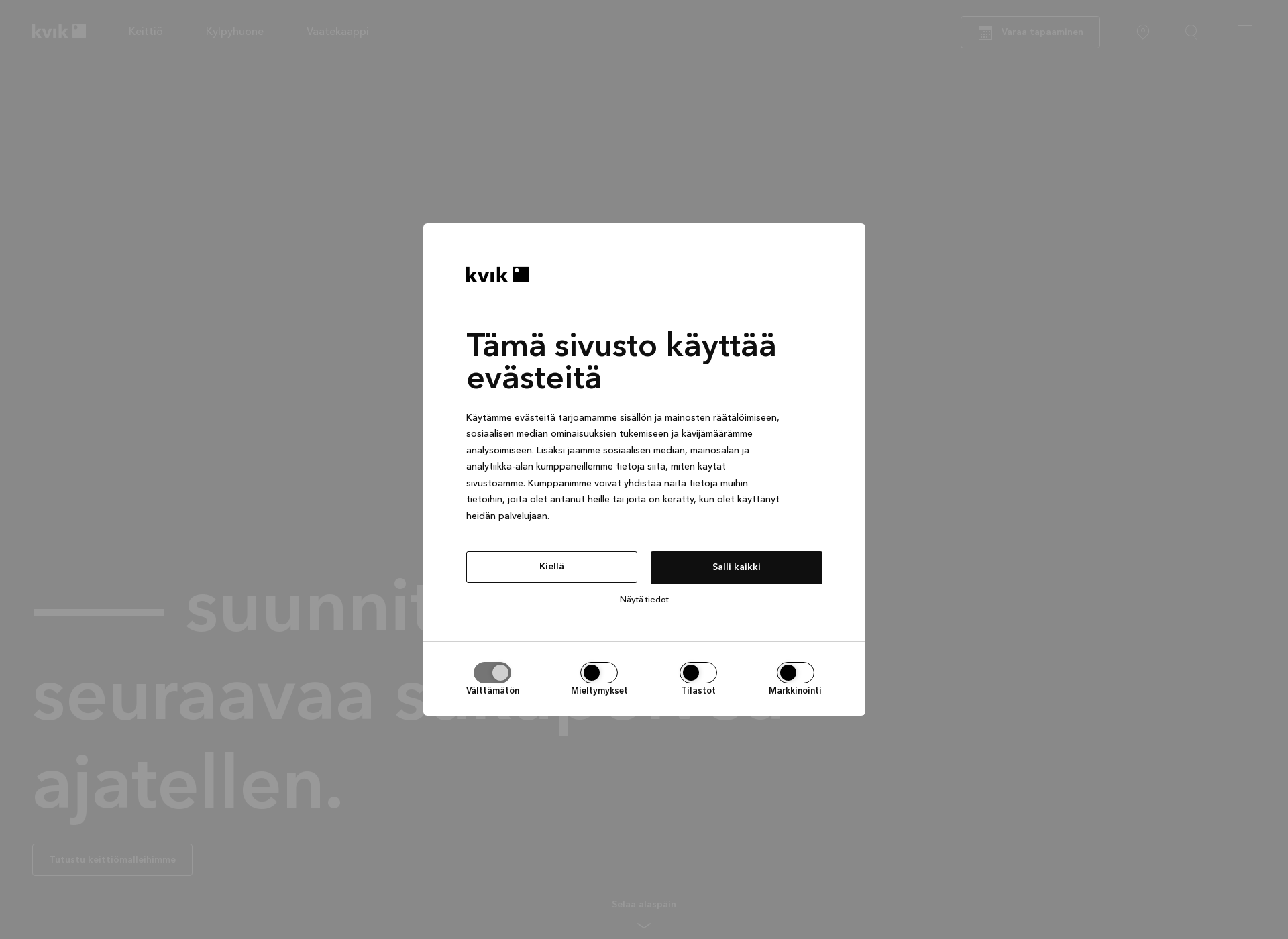 Screenshot for kvik.fi