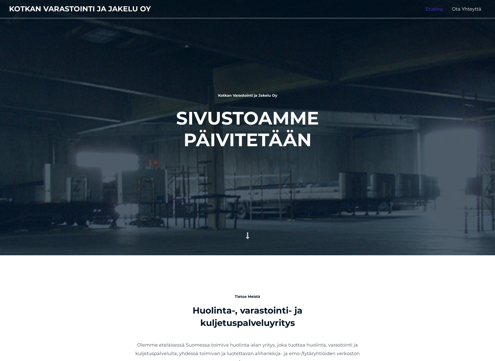 Skärmdump för kvj.fi