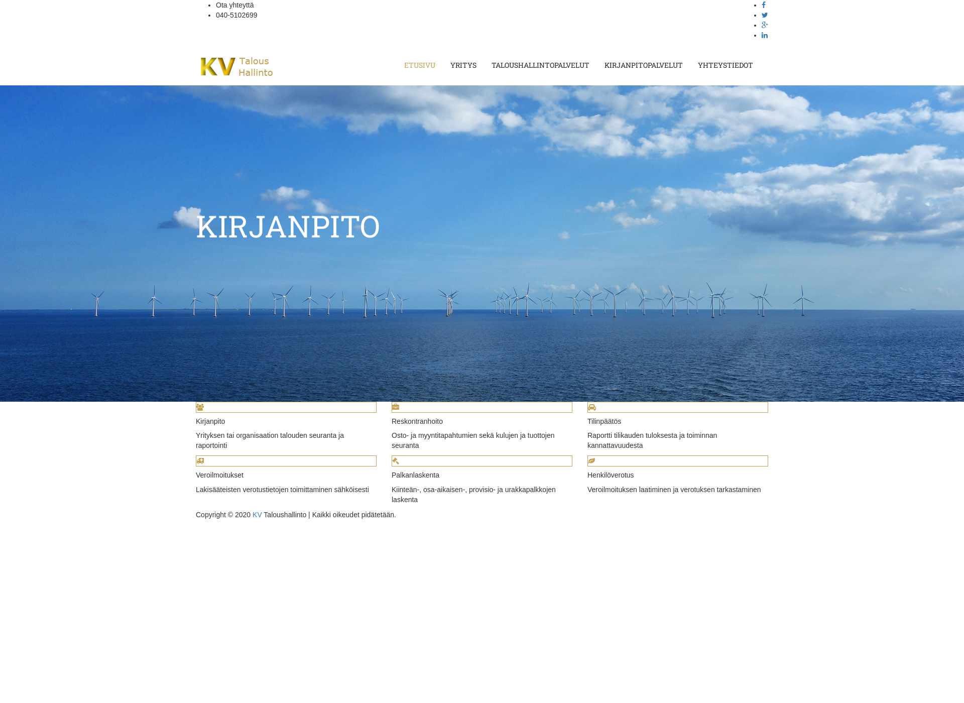 Screenshot for kvtalous.fi