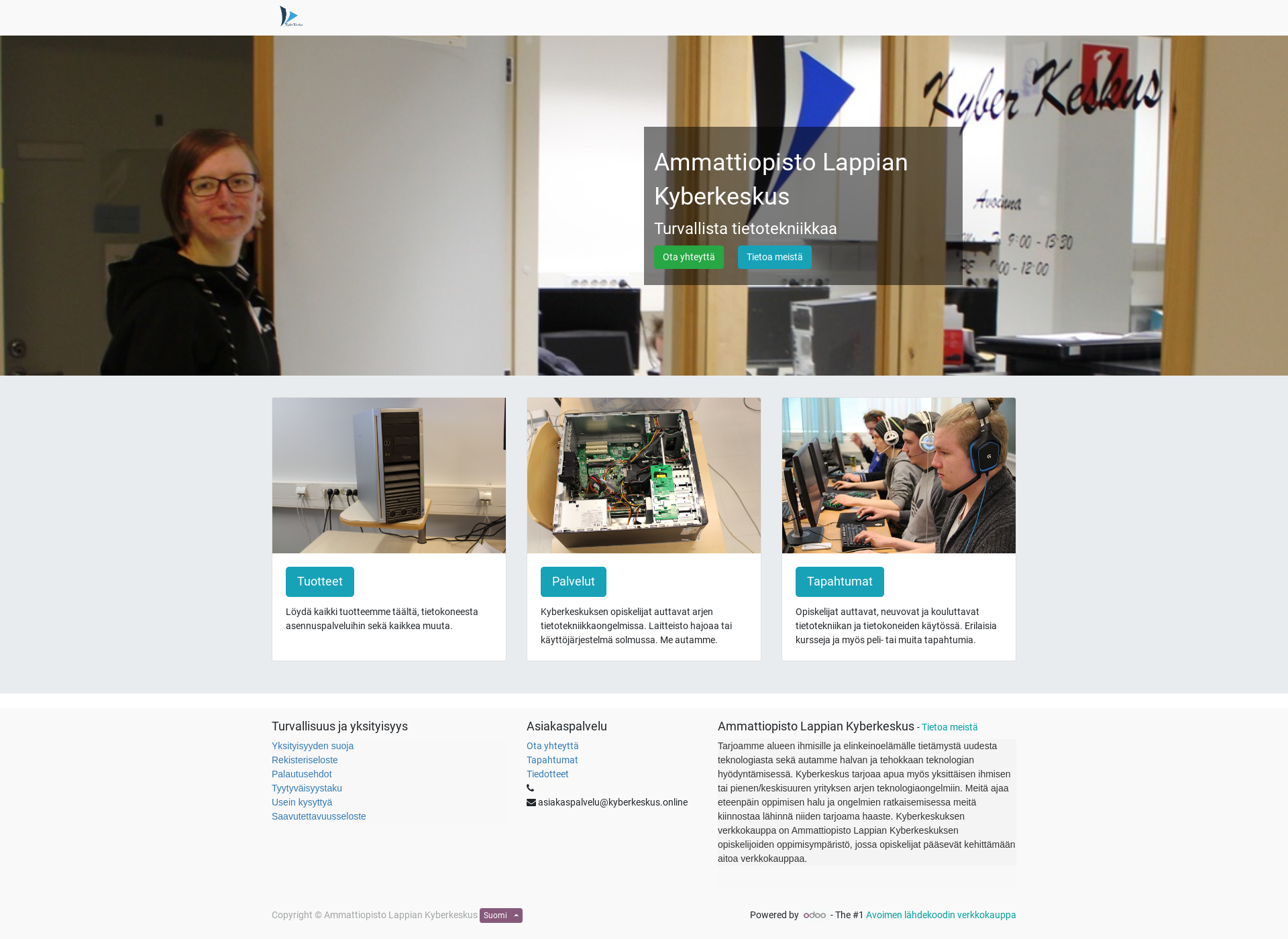 Screenshot for kyberkeskus.fi
