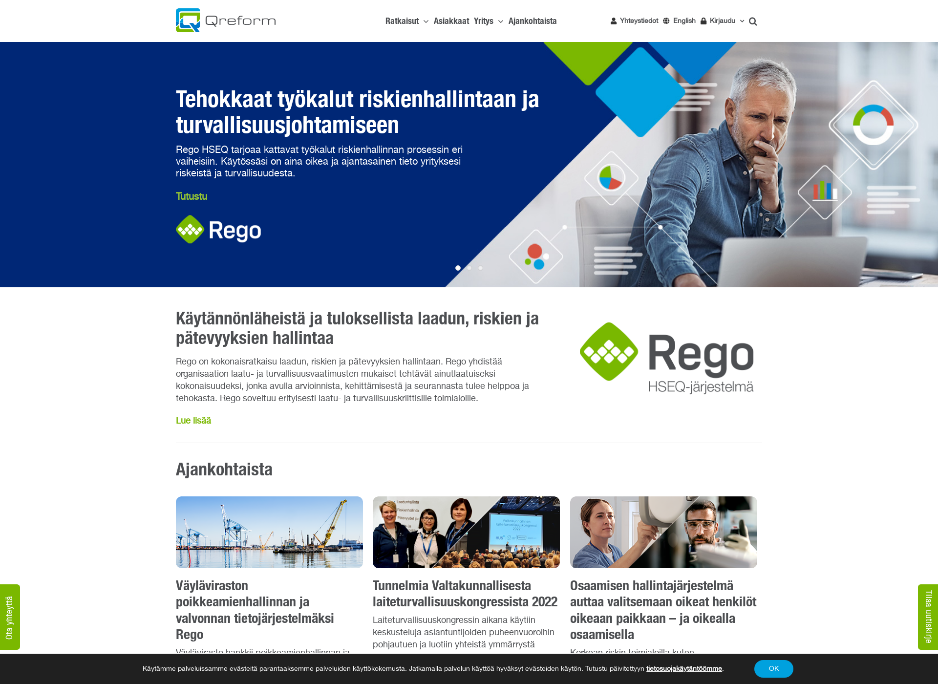 Skärmdump för kykypassi.fi