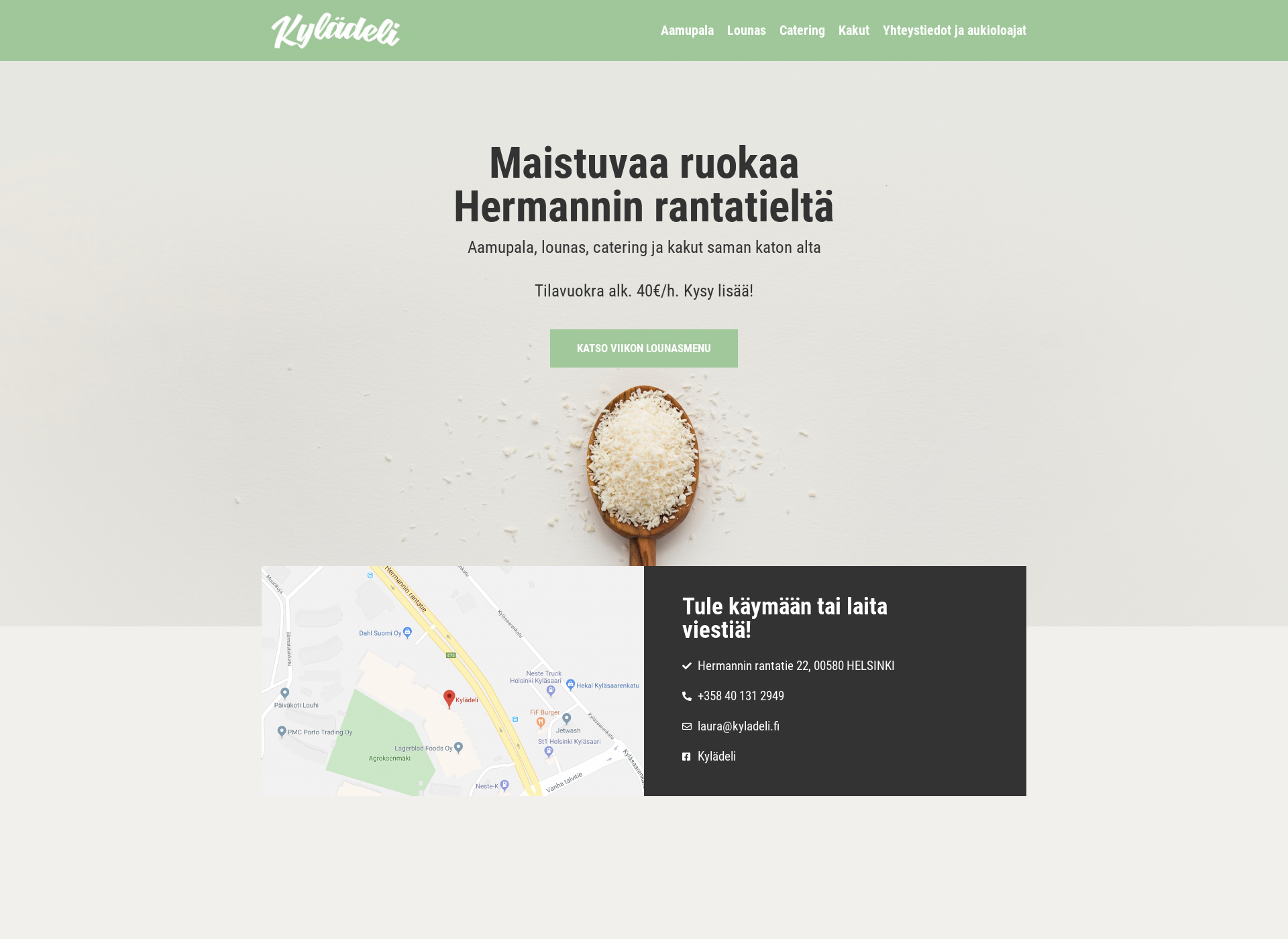 Screenshot for kyladeli.fi