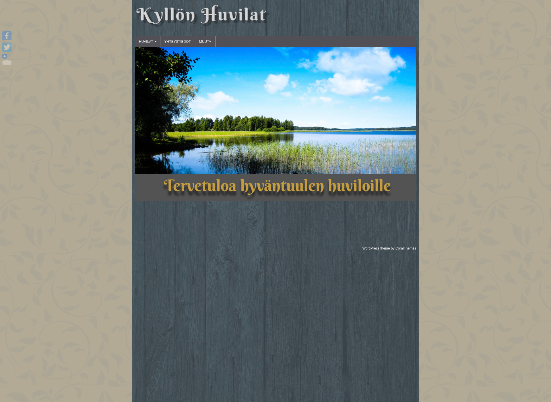 Skärmdump för kyllonhuvilat.fi