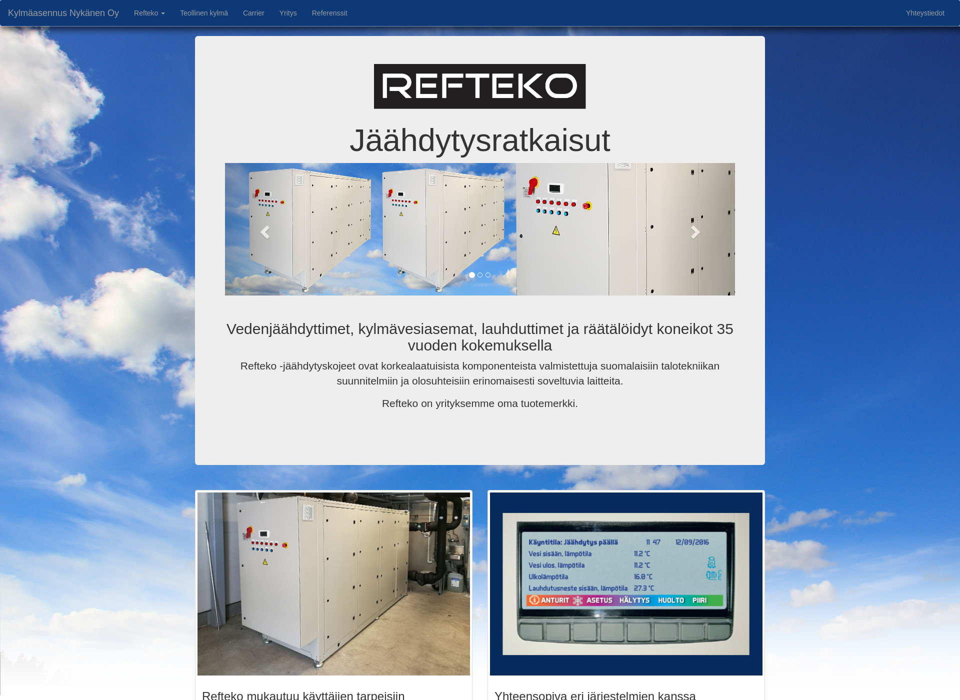 Screenshot for kylmaasennus.fi