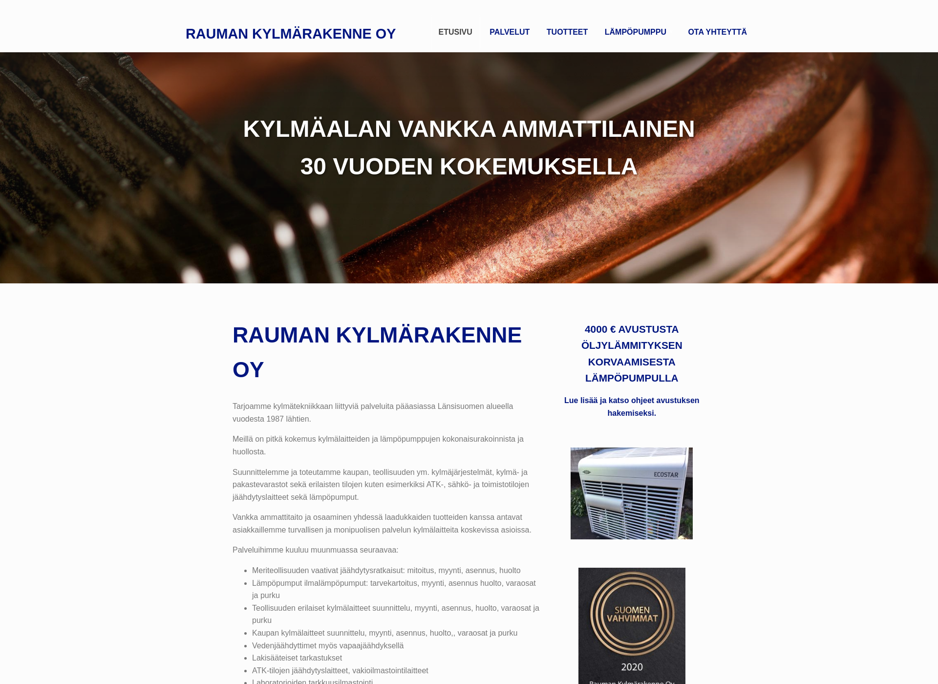 Screenshot for kylmarakenne.fi