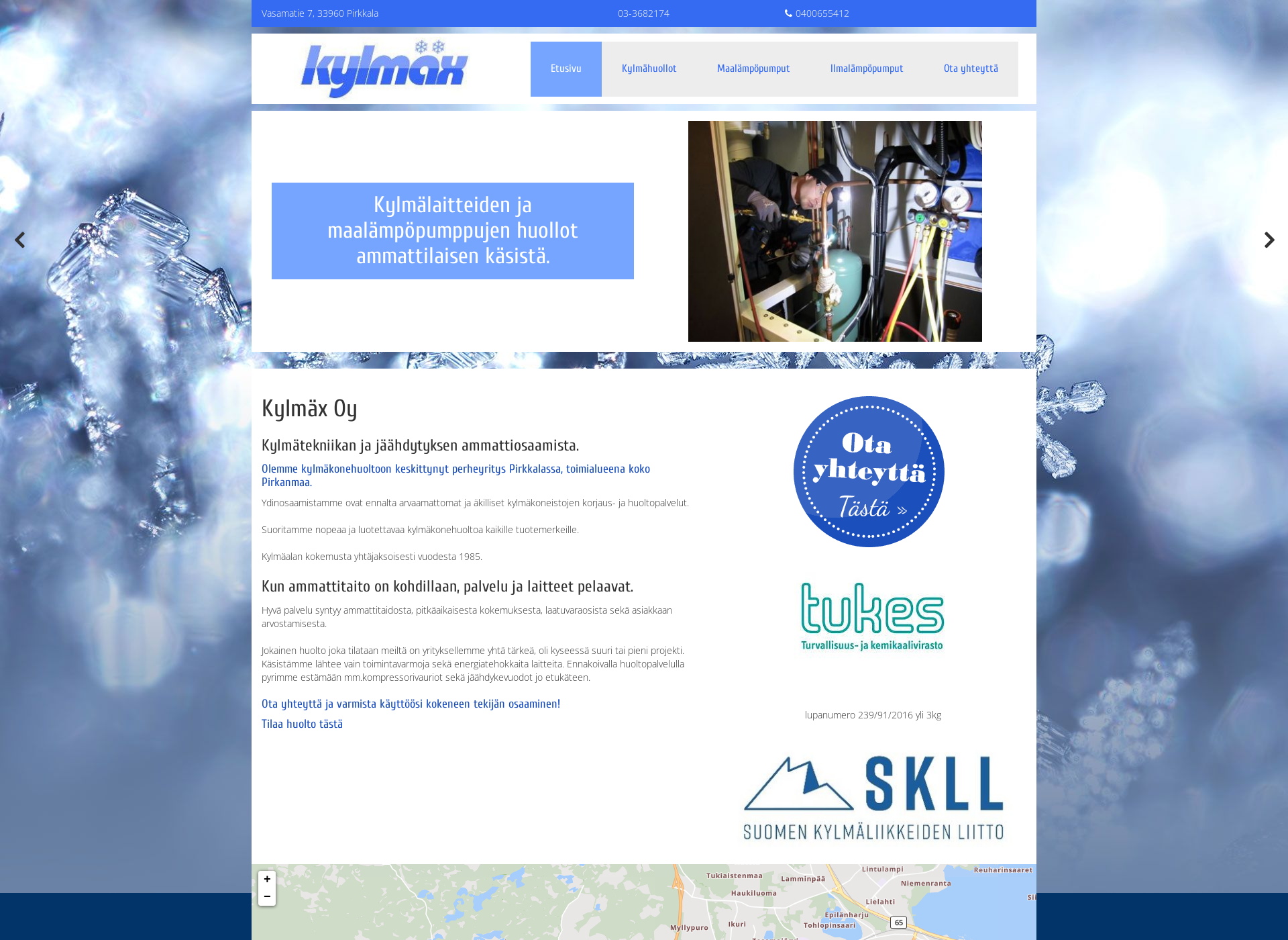 Screenshot for kylmax.fi