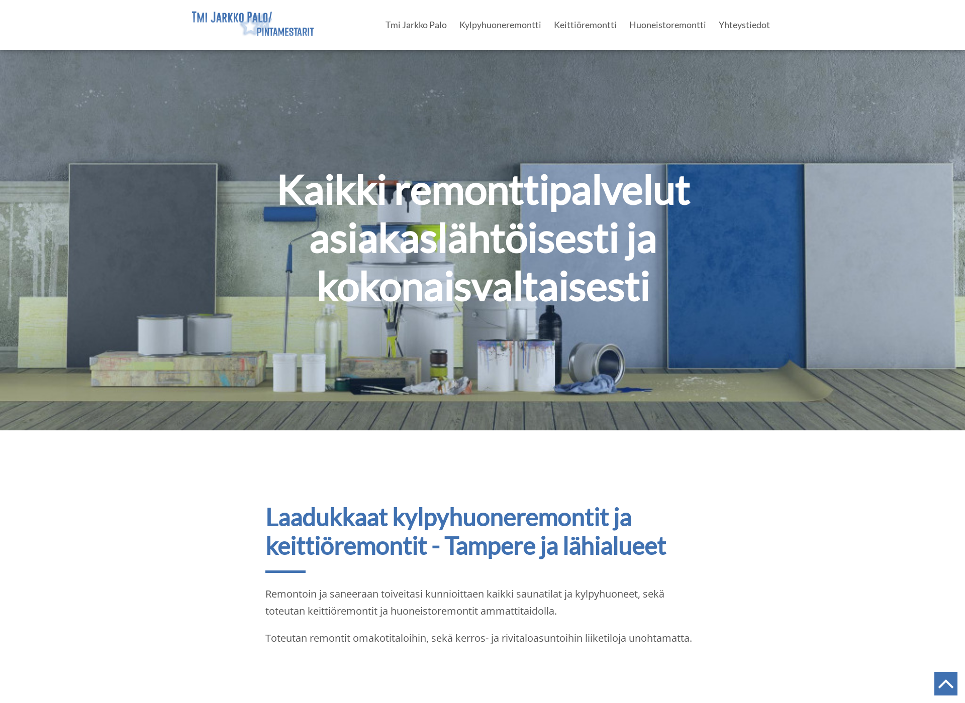 Skärmdump för kylpyhuoneremontit-tampere.fi