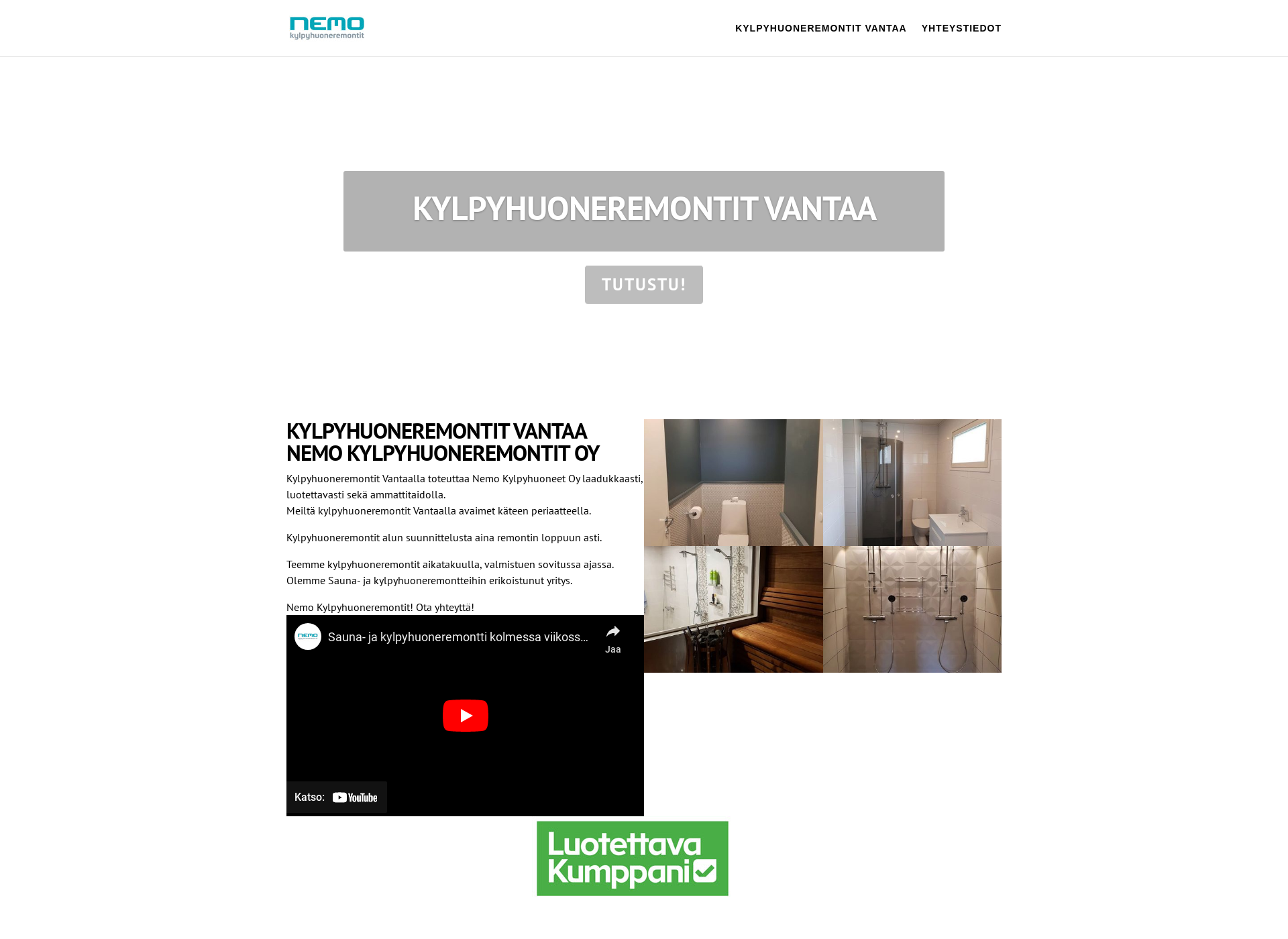 Screenshot for kylpyhuoneremontitvantaa.fi