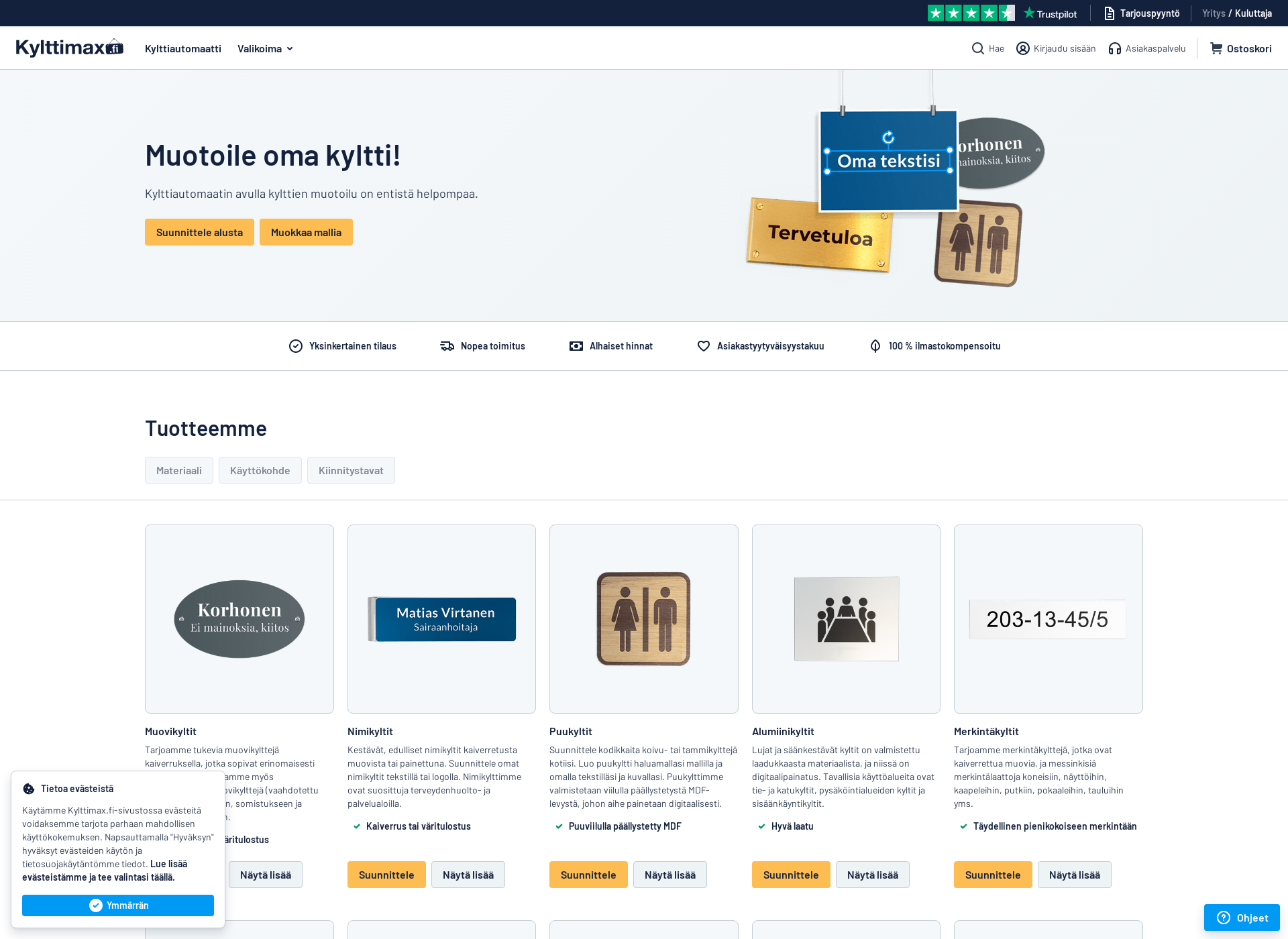 Screenshot for kylttimax.fi