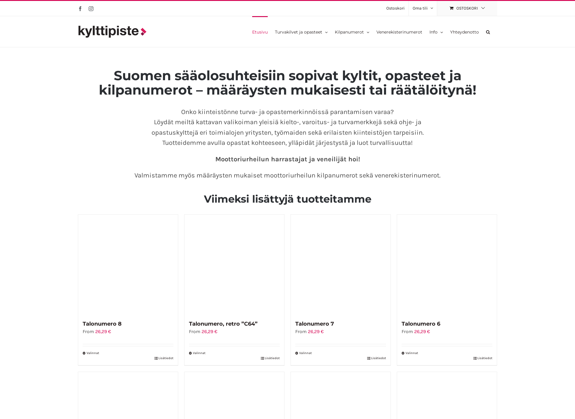 Näyttökuva kylttipiste.fi