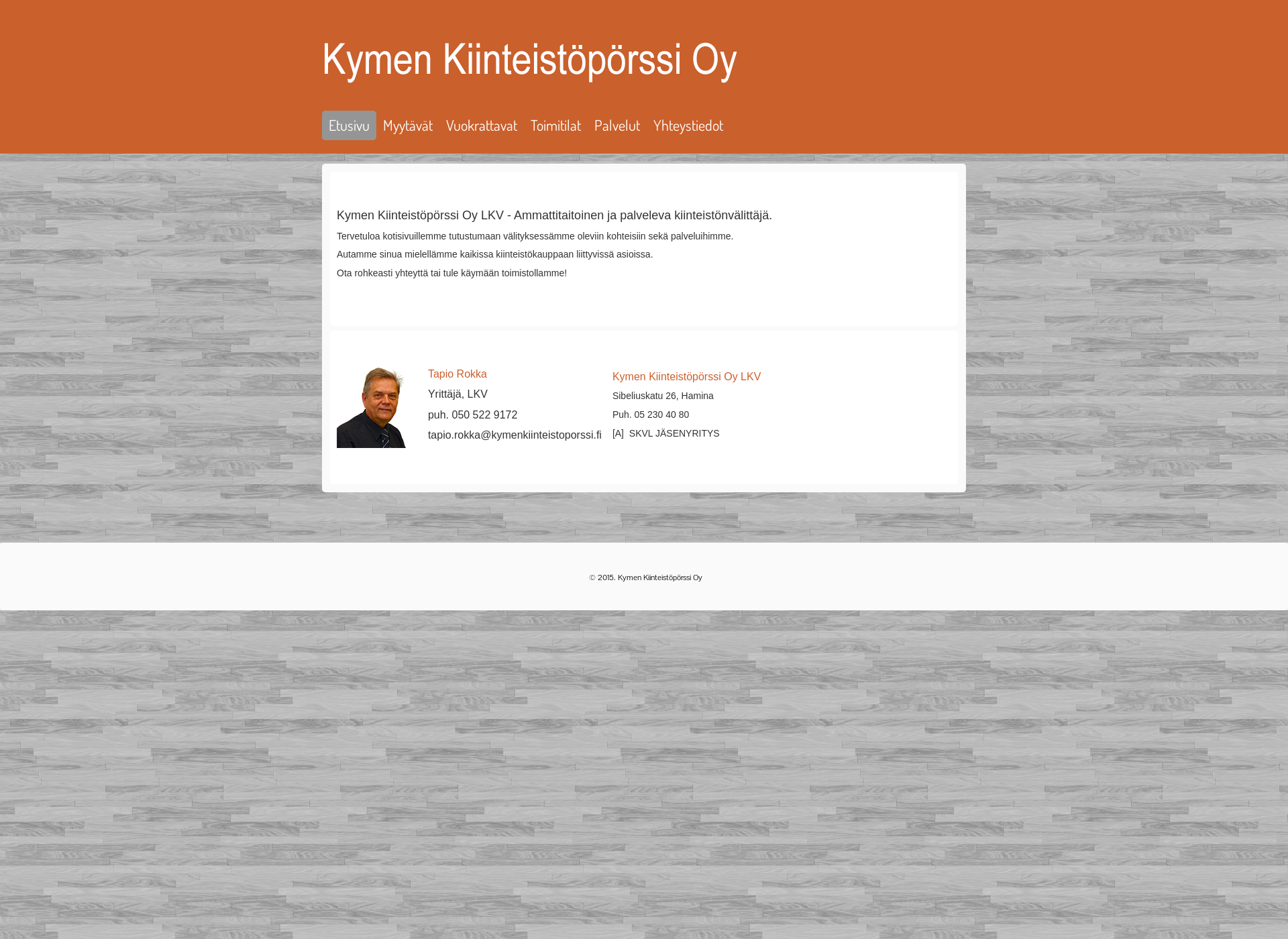 Screenshot for kymenkiinteistoporssi.fi