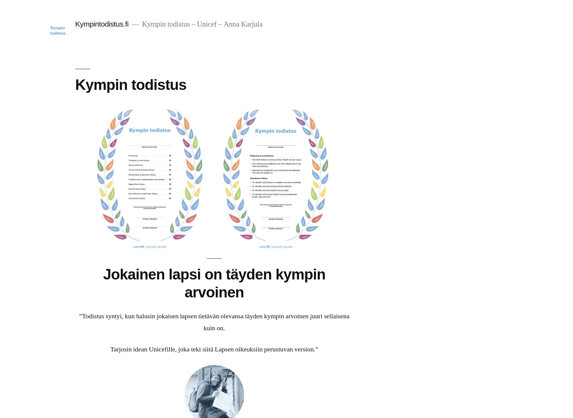 Screenshot for kympintodistus.fi